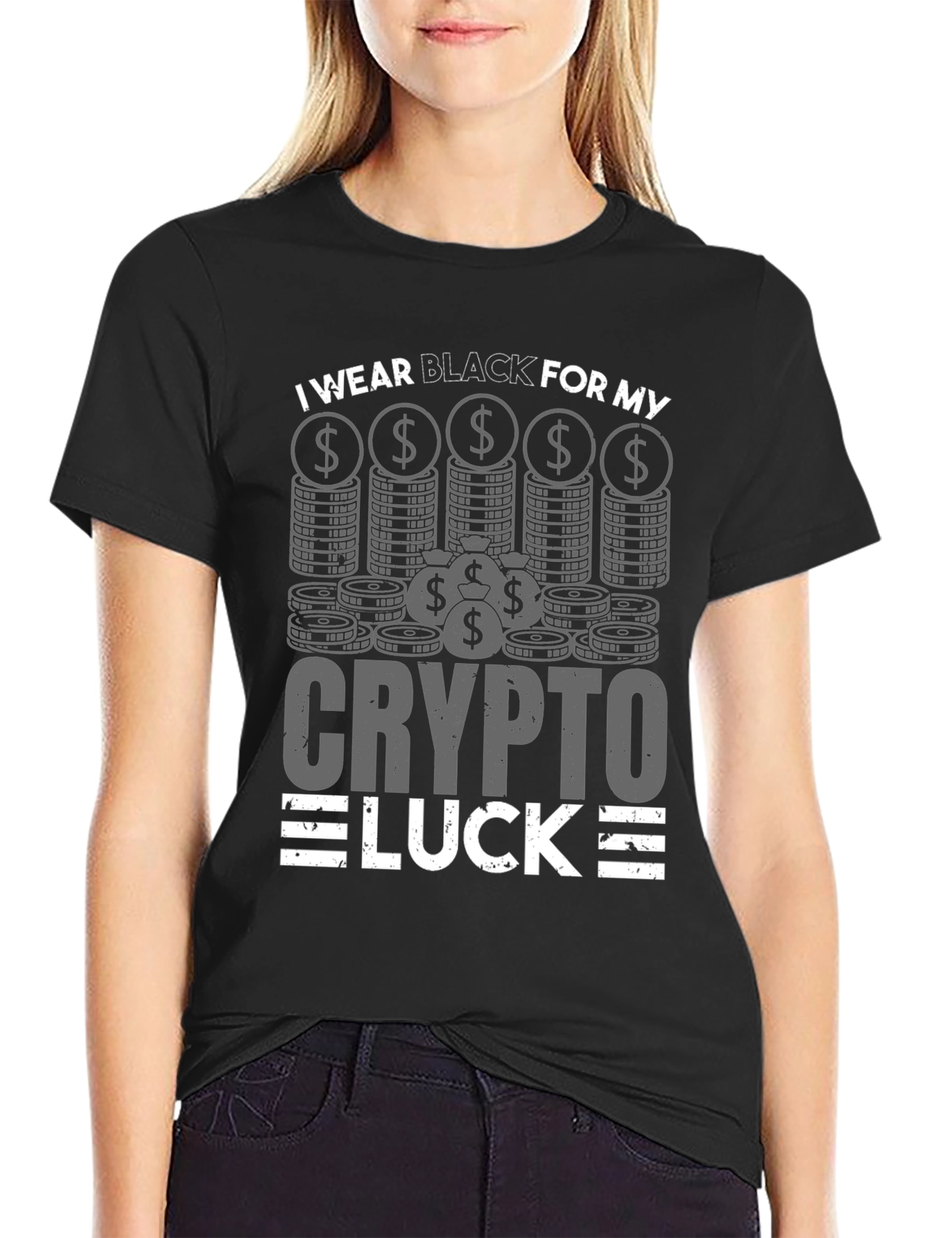 Crypto Luck Black T-Shirt