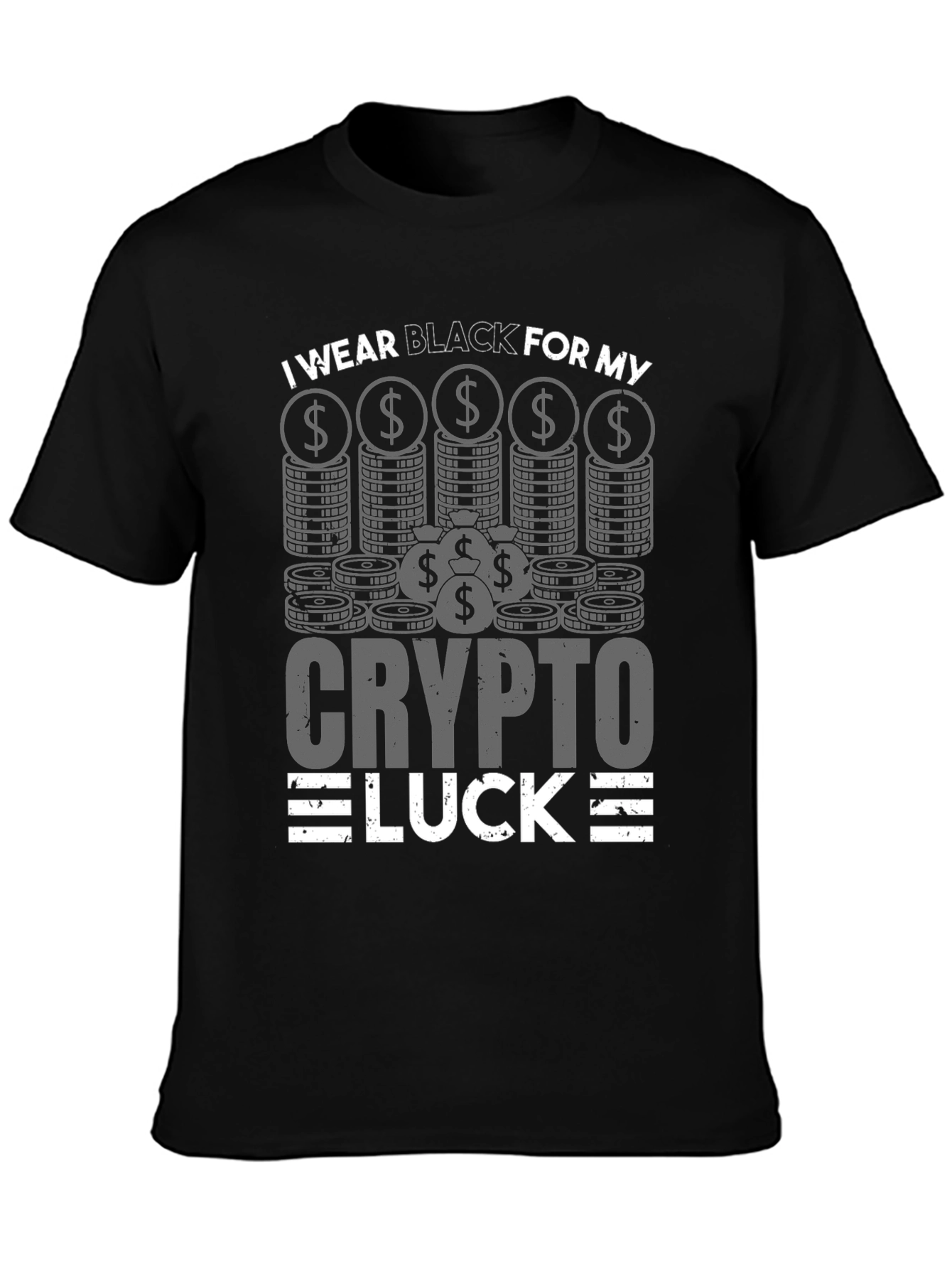 Crypto Luck Black T-Shirt