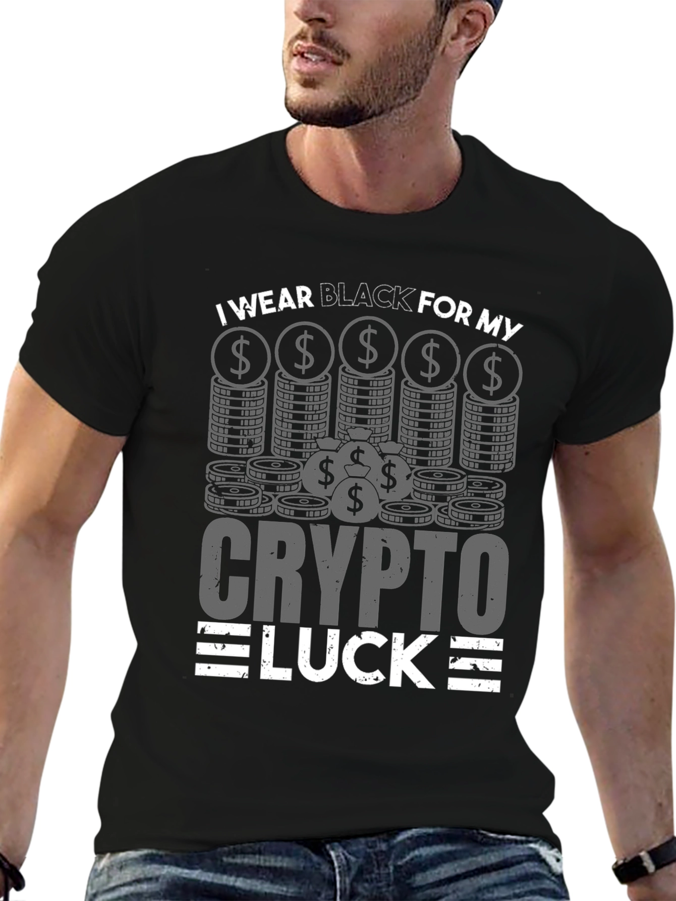 Crypto Luck Black T-Shirt
