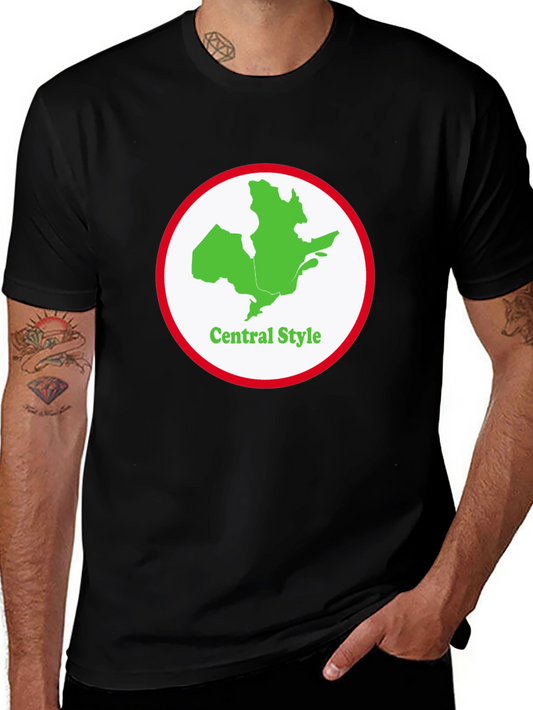 Central Style Graphic Tee - Black