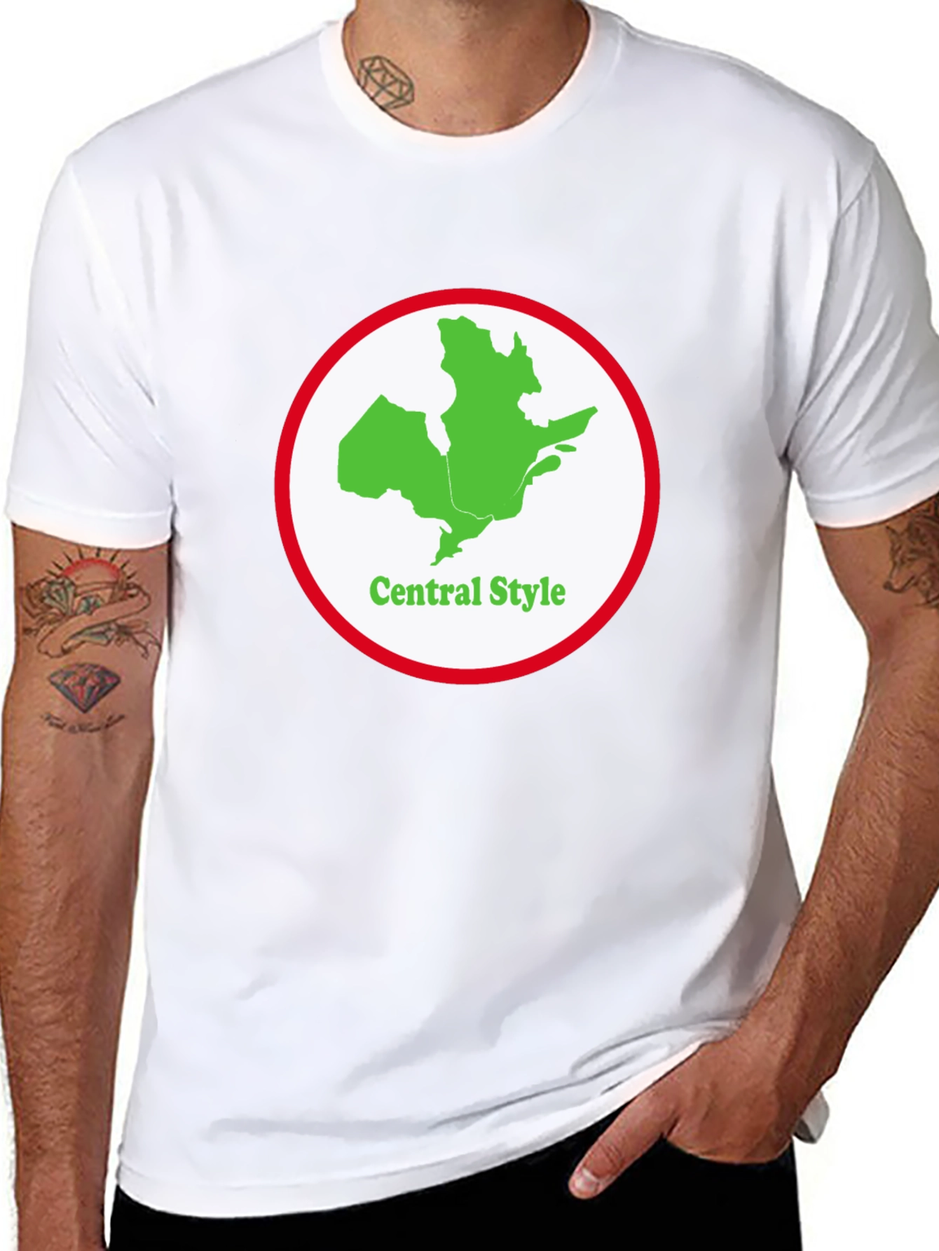 Central Style Graphic Tee - Black