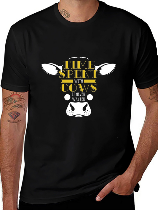 Cow Lover T-Shirt: Time Spent with Cows is Never Wasted