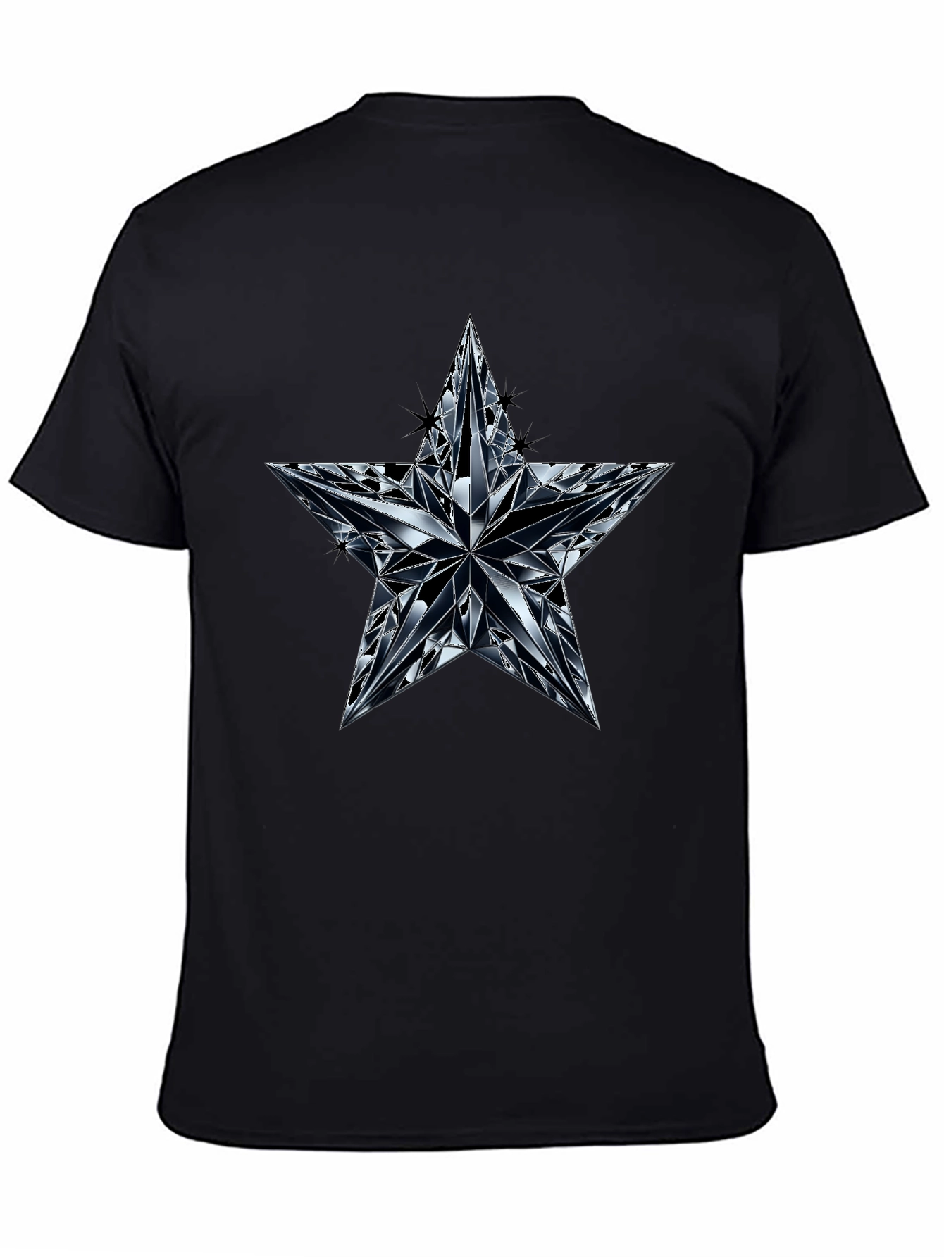 Diamond Star Graphic Black T-Shirt