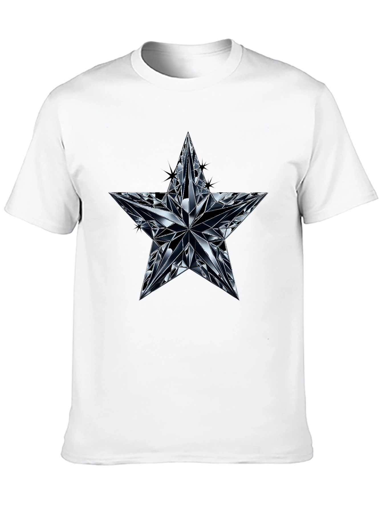Diamond Star Graphic Black T-Shirt