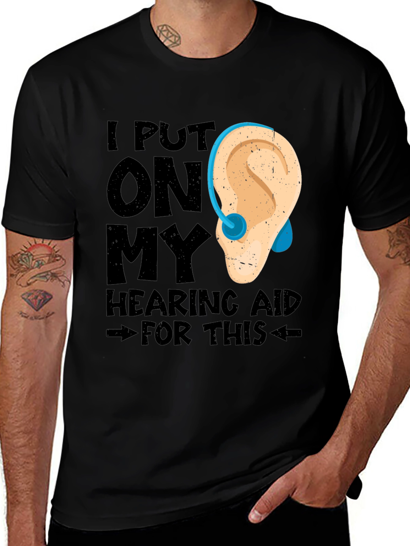 Hearing Aid T-Shirt - Funny Hearing Loss Tee