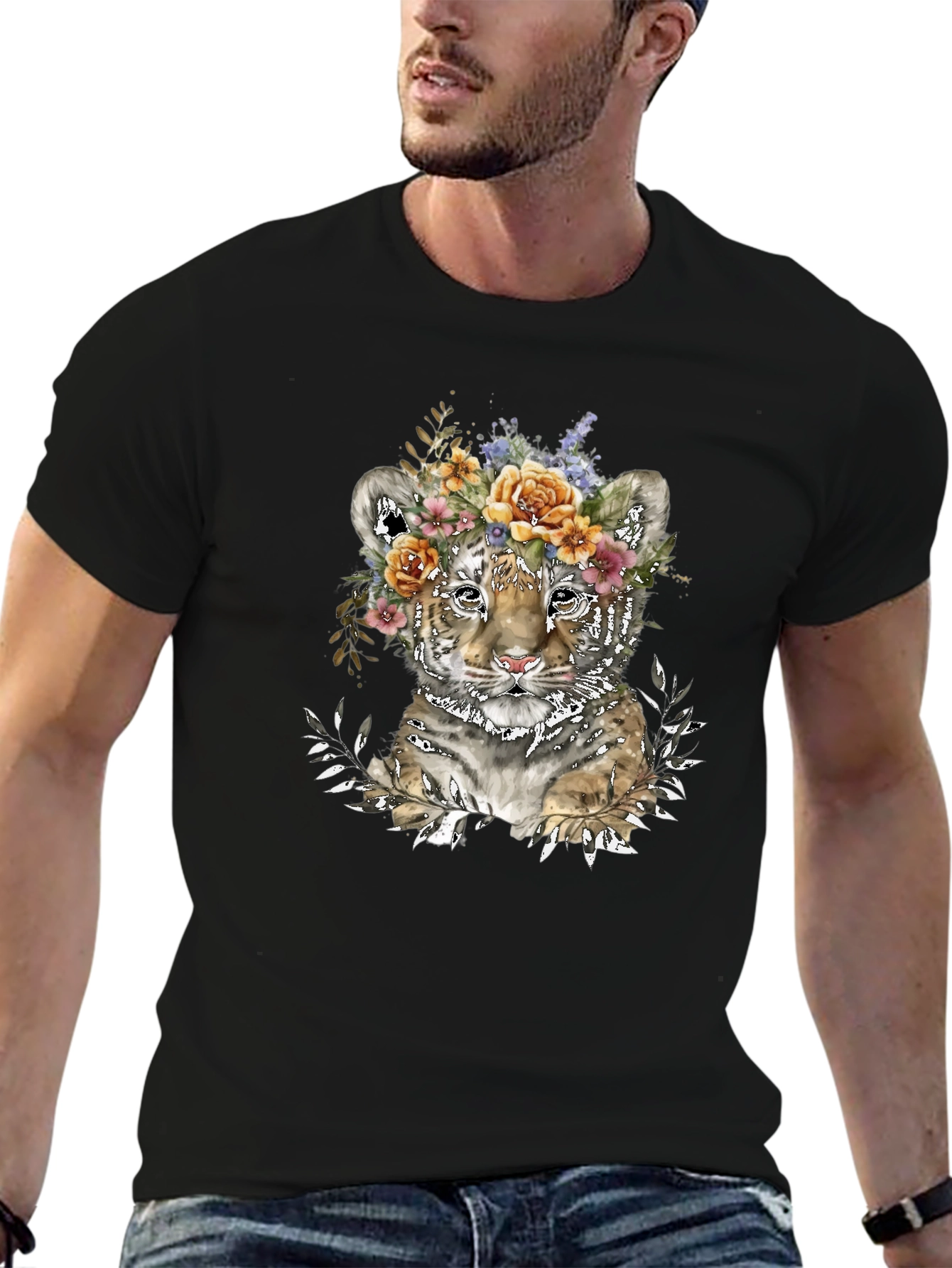Floral Tiger Cub Graphic Tee