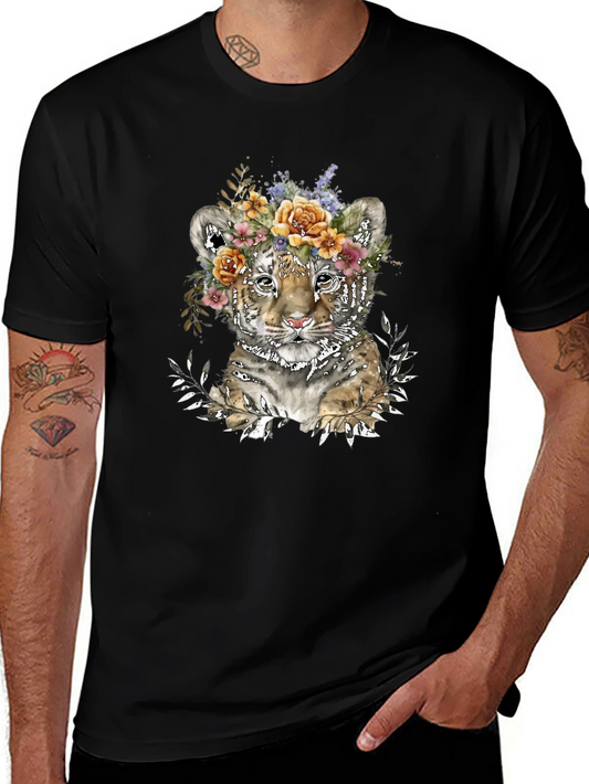 Floral Tiger Cub Graphic Tee