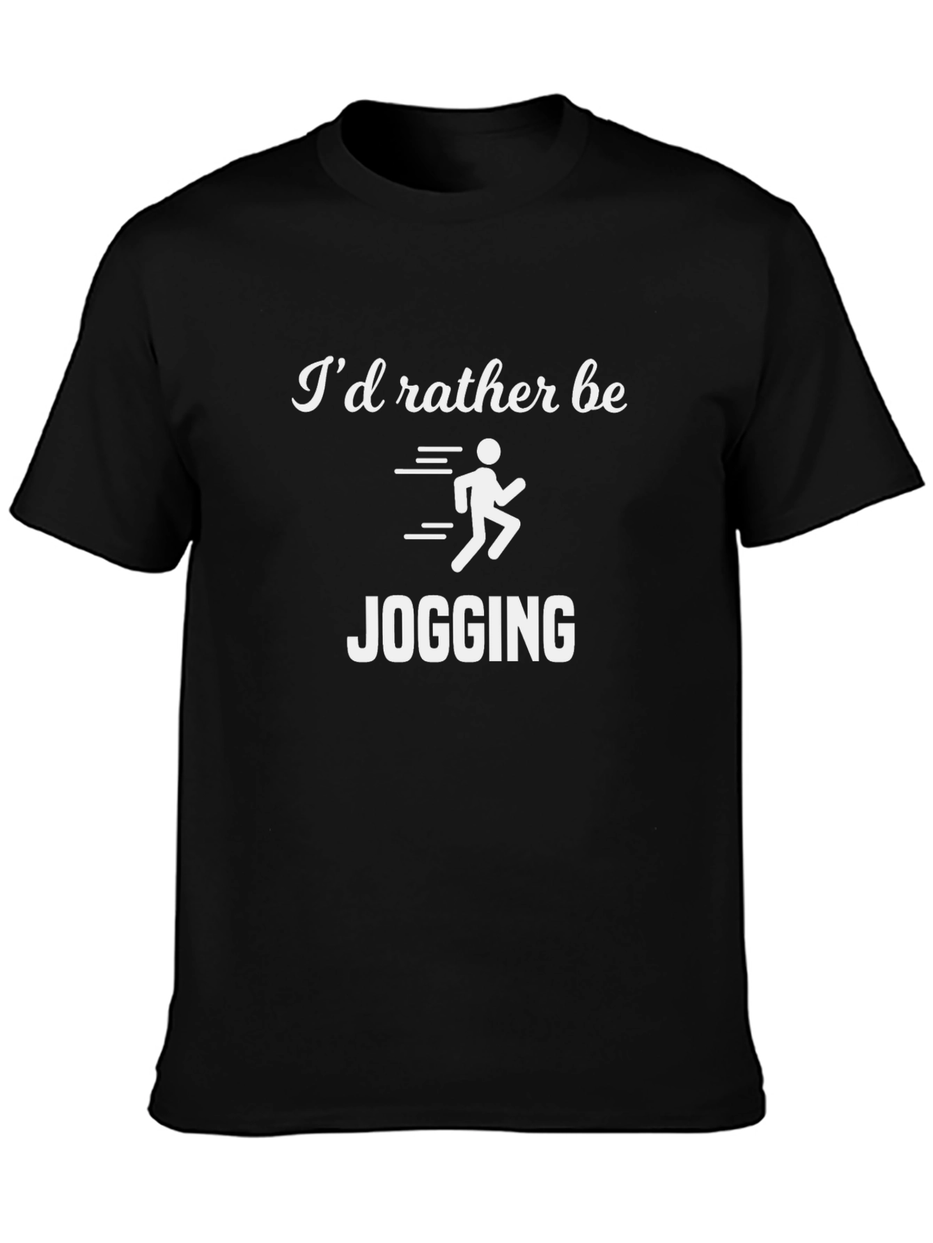 Id Rather Be Jogging T-Shirt Running Tee