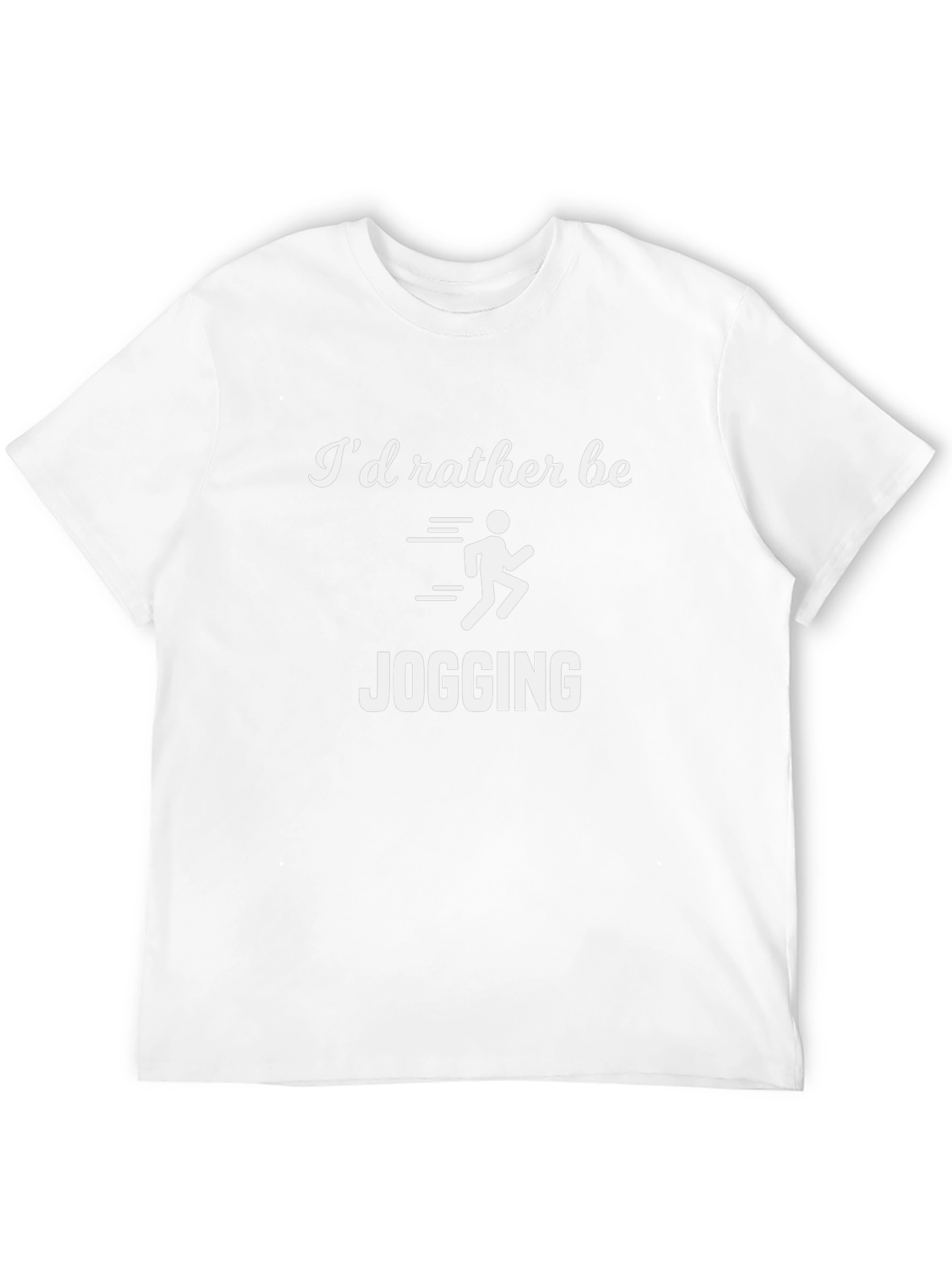 Id Rather Be Jogging T-Shirt Running Tee