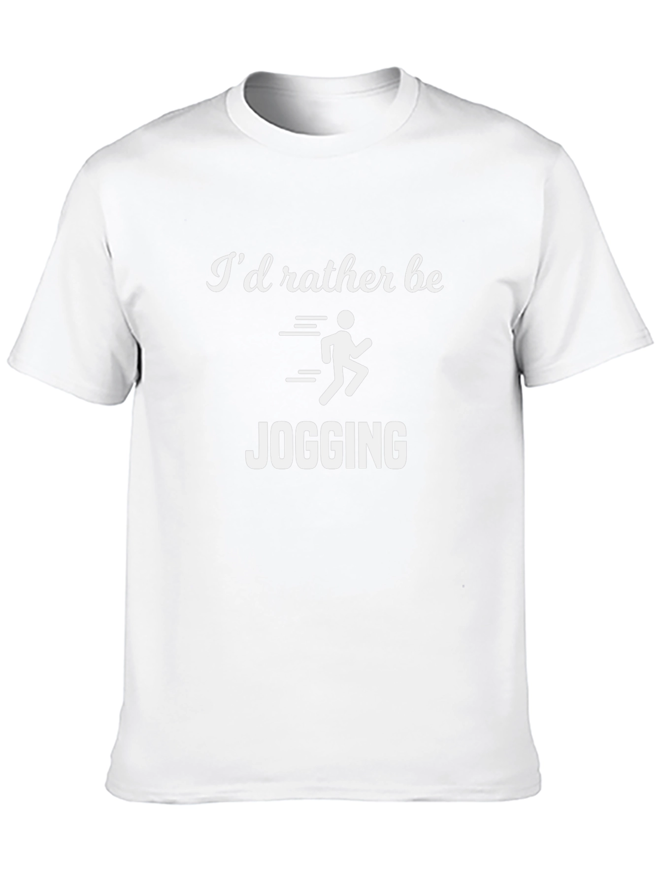 Id Rather Be Jogging T-Shirt Running Tee