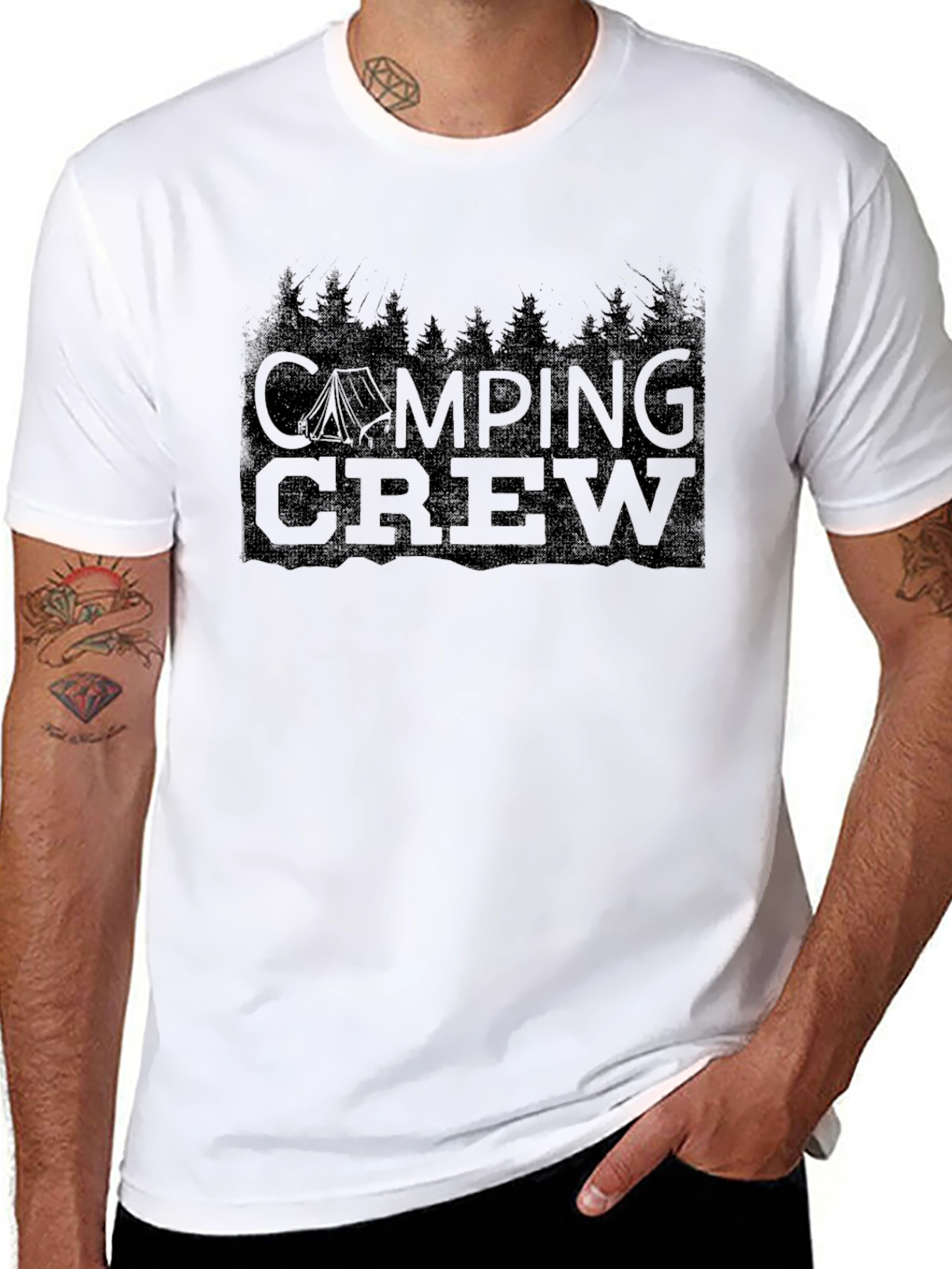 Camping Crew Graphic Tee - Adventure Awaits!