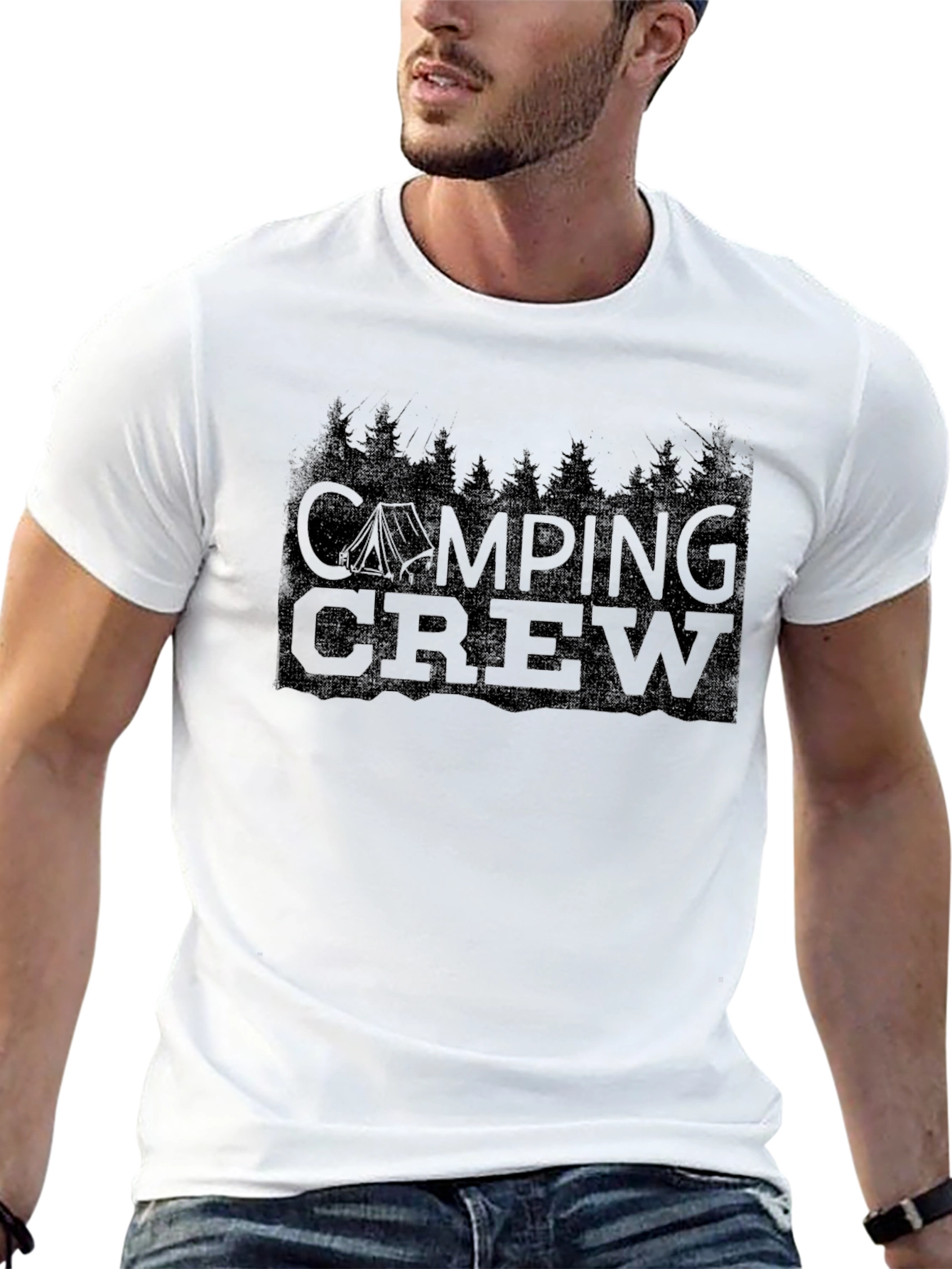 Camping Crew Graphic Tee - Adventure Awaits!