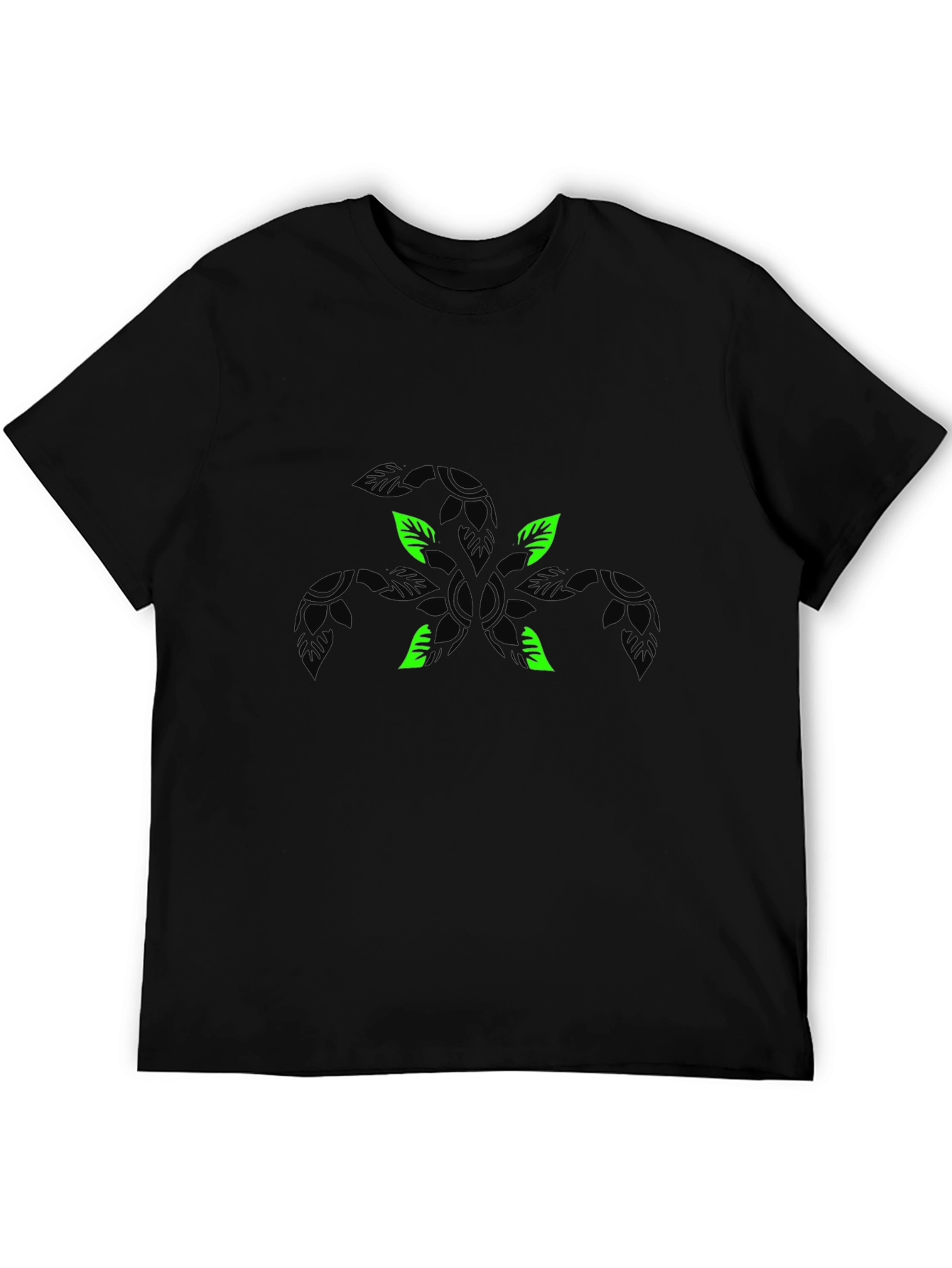 Nature X Graphic Black T-Shirt