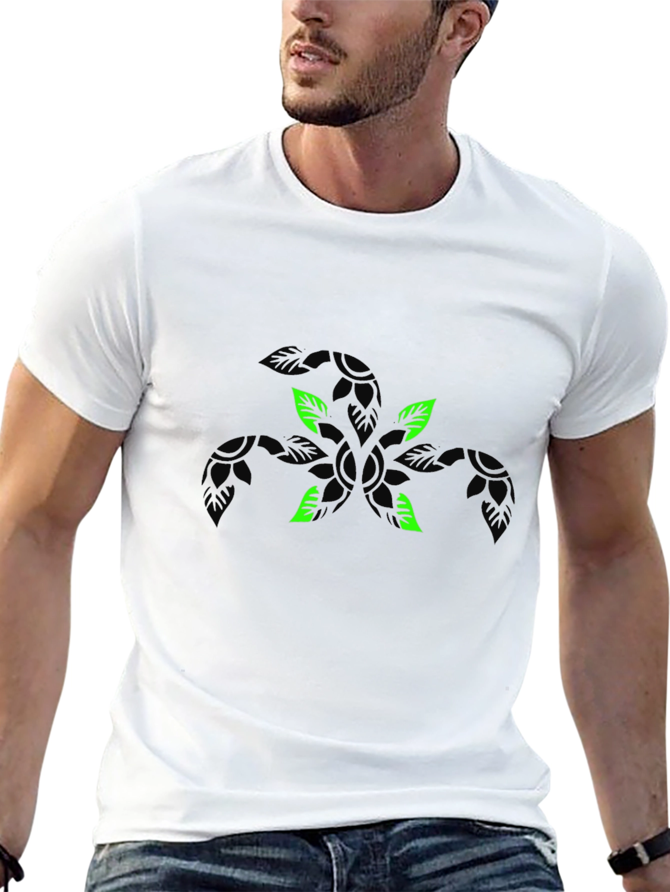Nature X Graphic Black T-Shirt