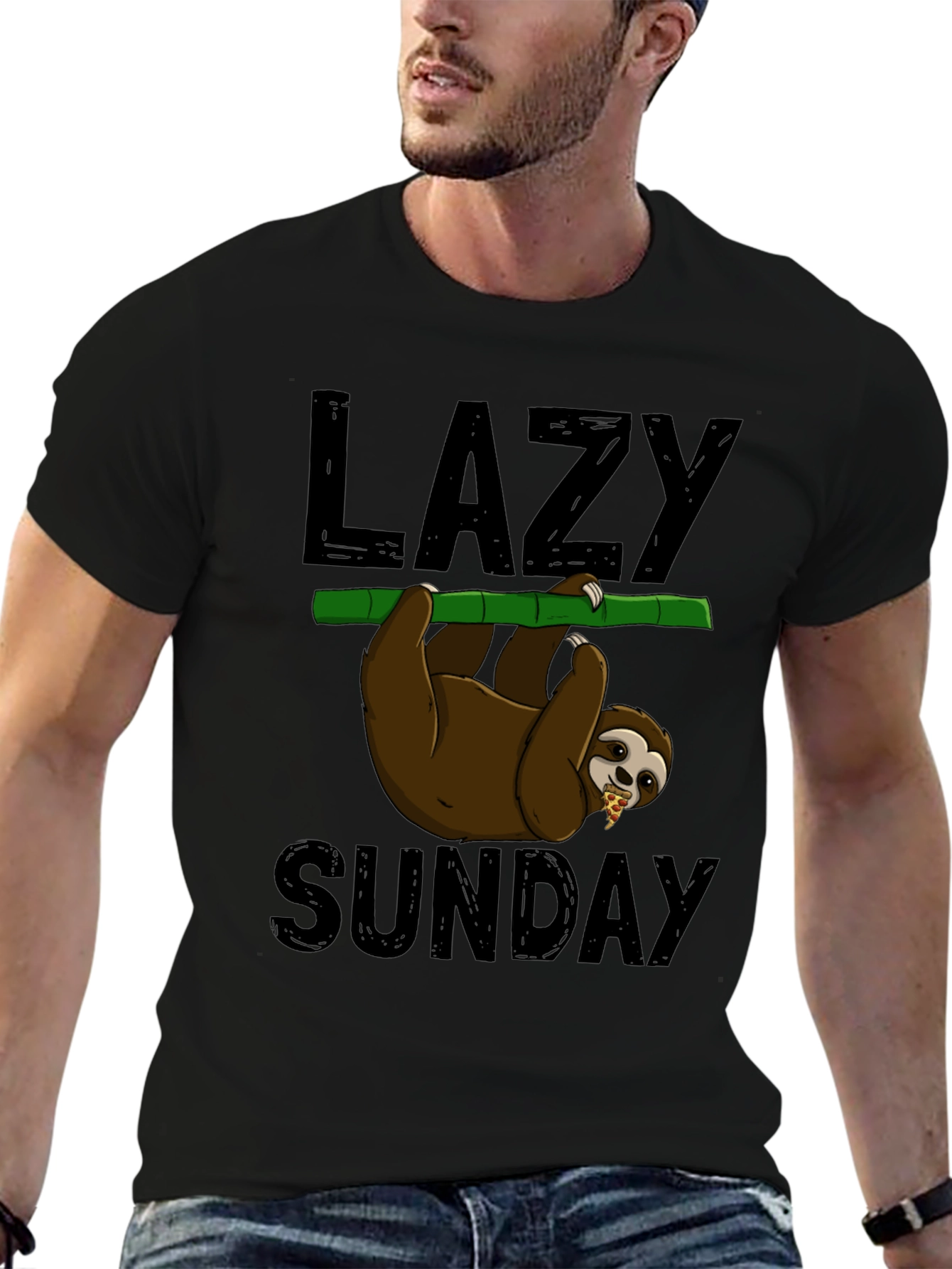 Lazy Sunday Sloth T-Shirt Funny Animal Tee