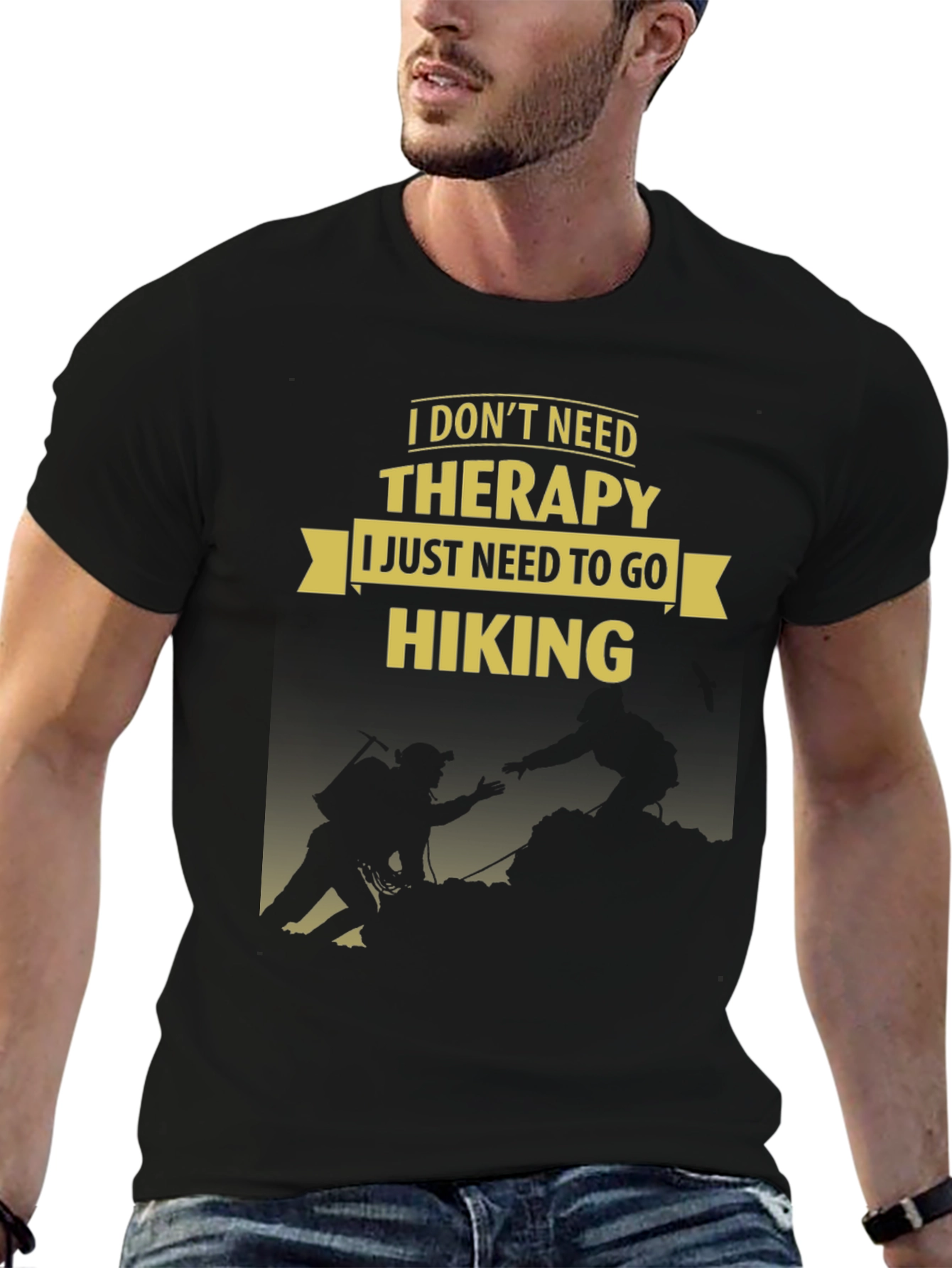 Hiking Therapy Graphic Tee - Mens