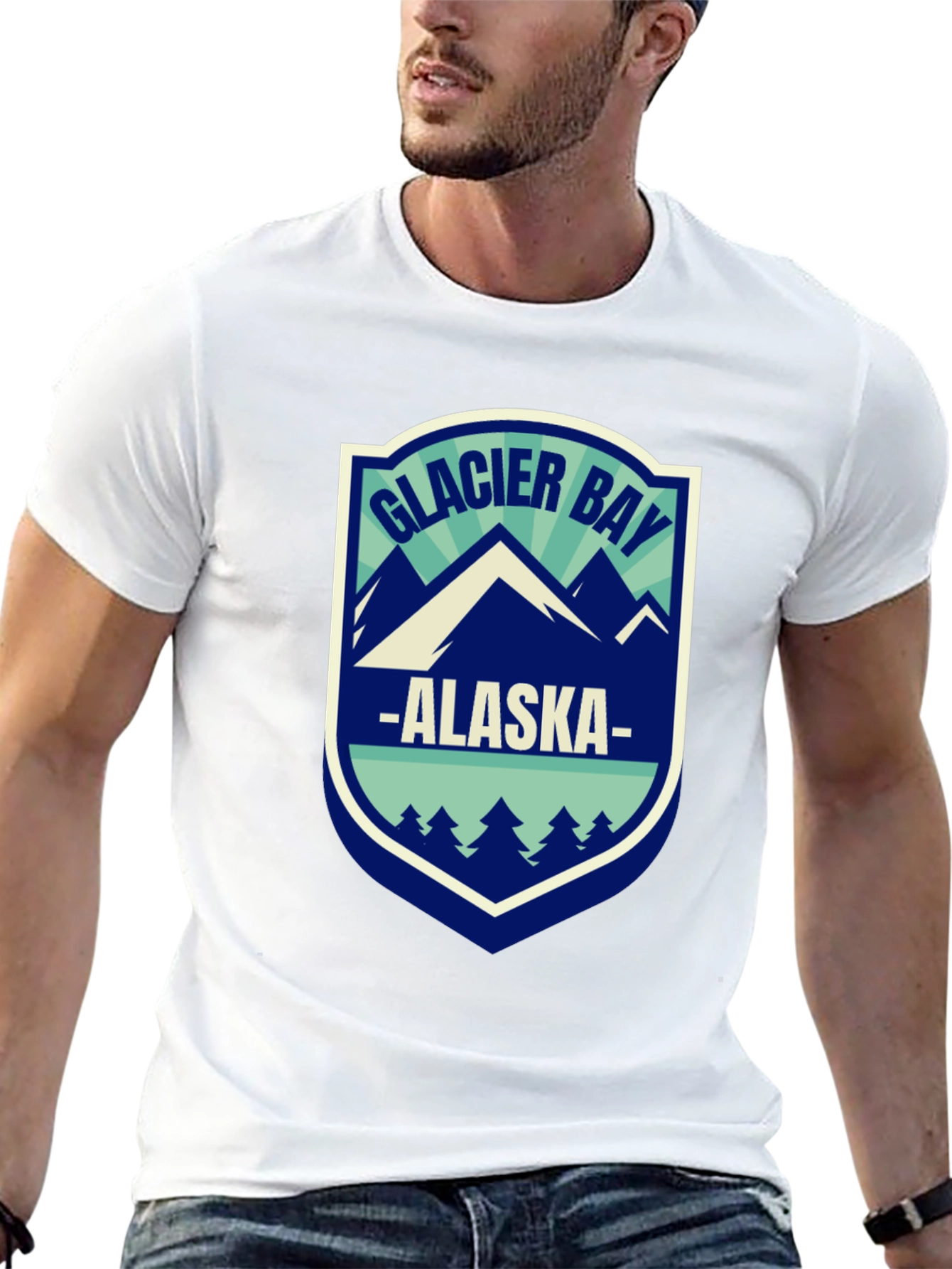 Glacier Bay Alaska Tee - Nature Graphic T-Shirt