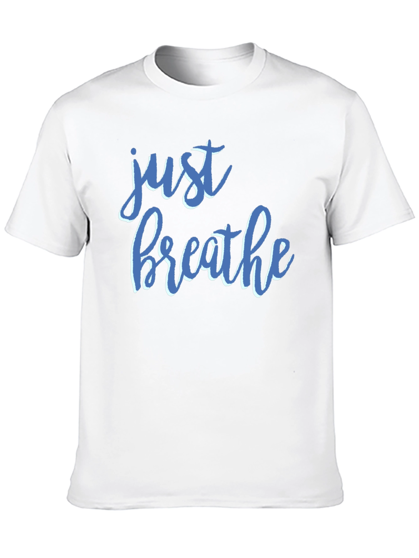 Just Breathe Black Graphic Tee