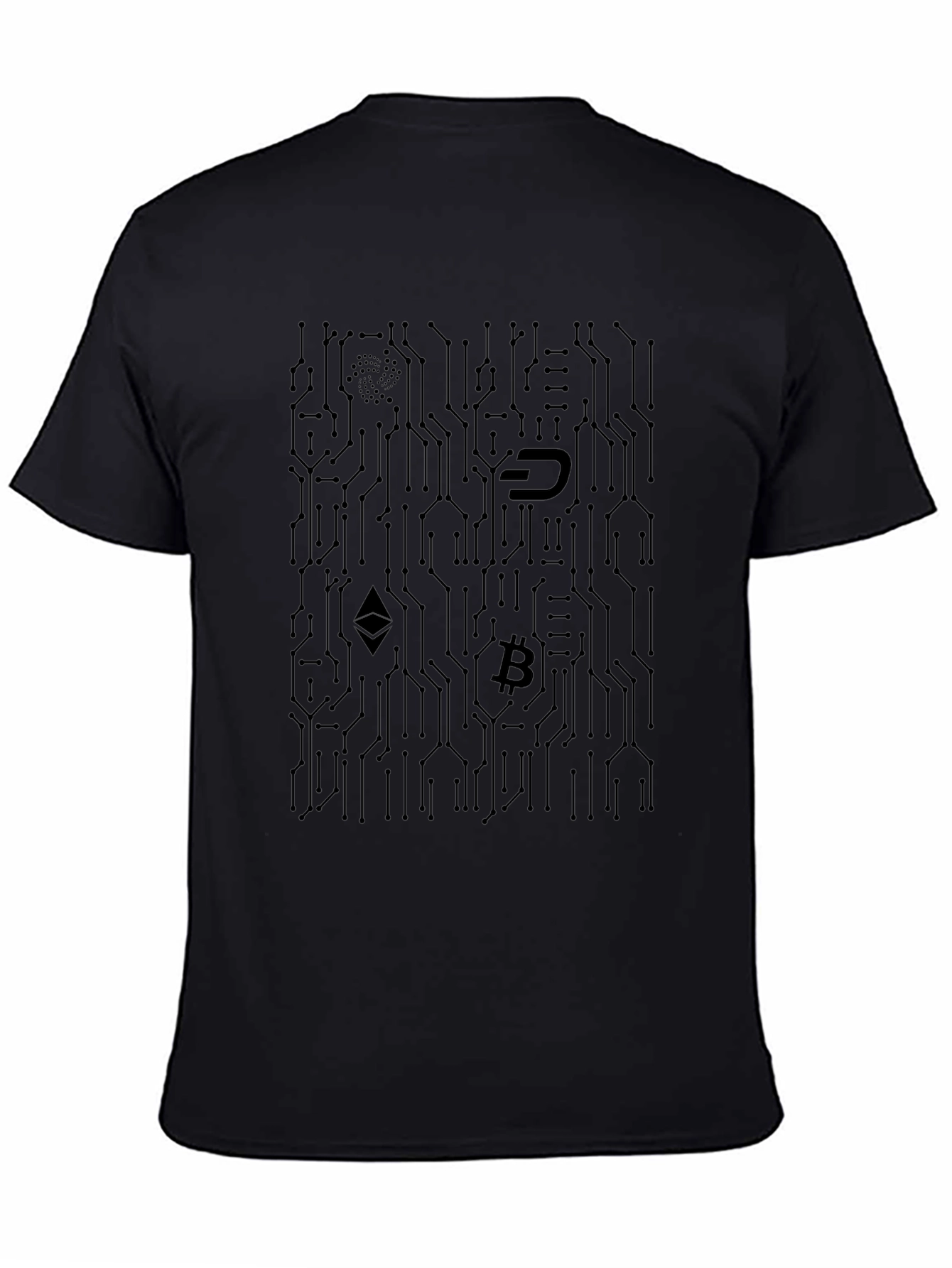 Crypto Circuit Board T-Shirt - Black