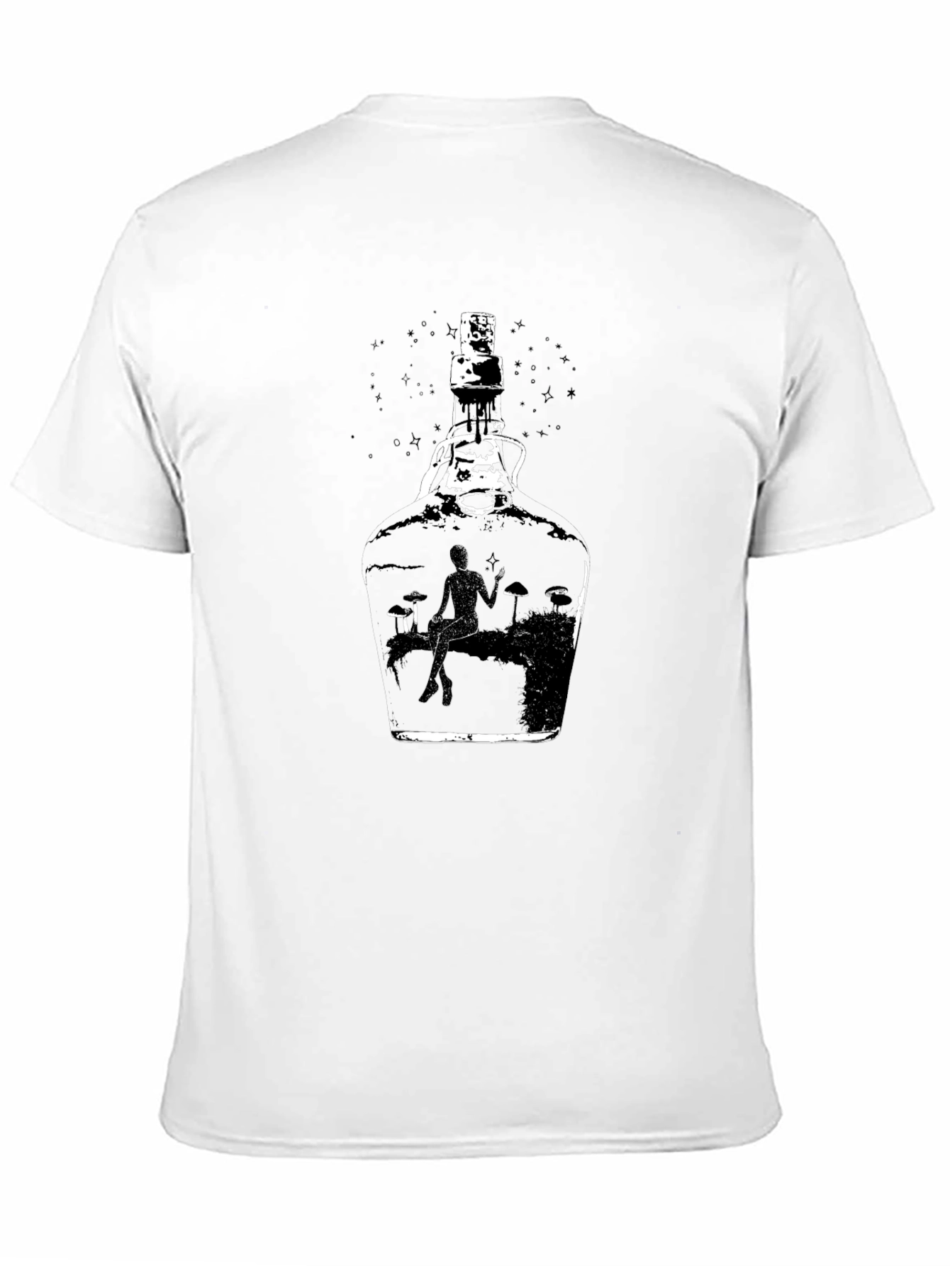 Bottle Scene Black T-Shirt