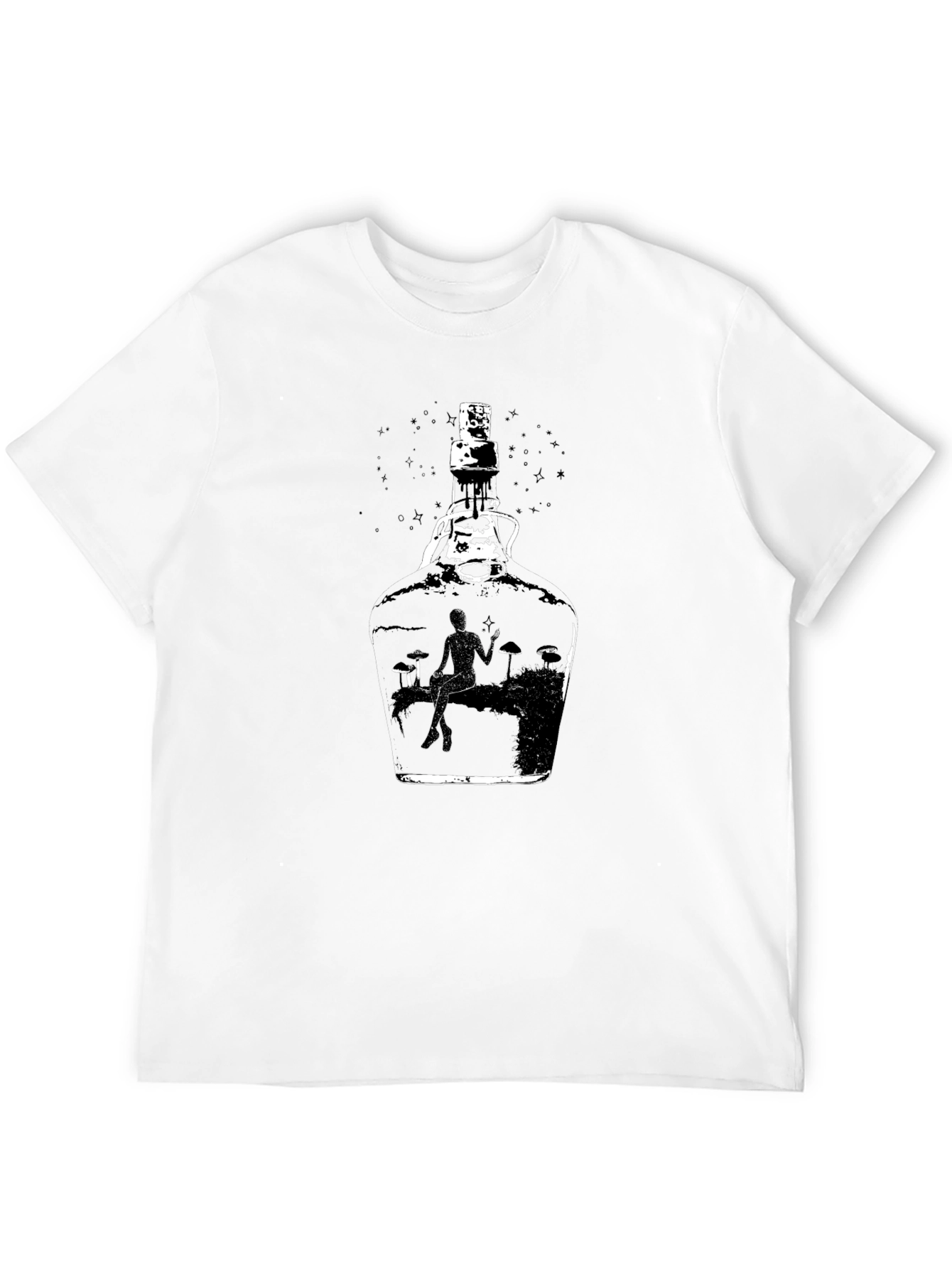 Bottle Scene Black T-Shirt