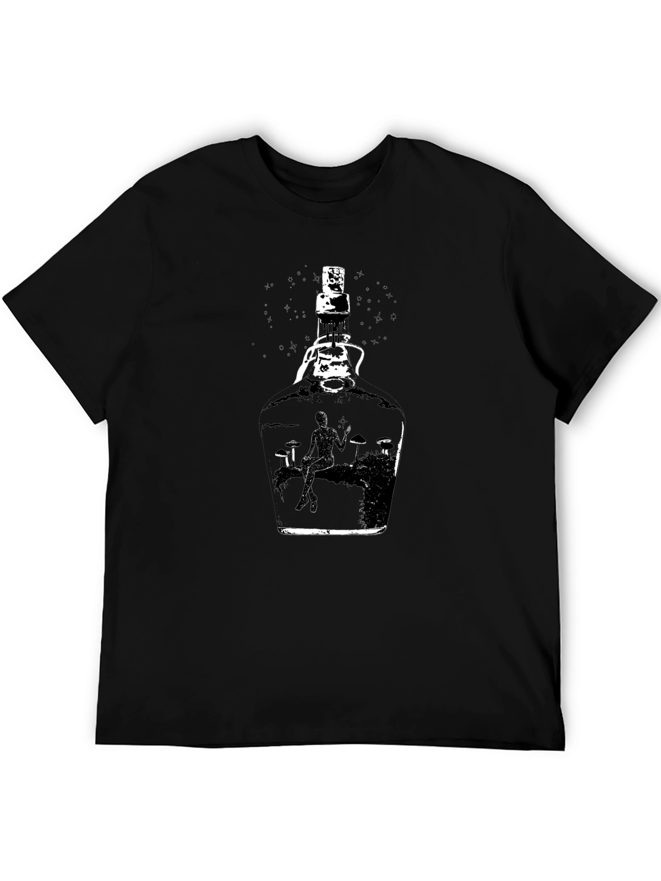 Bottle Scene Black T-Shirt