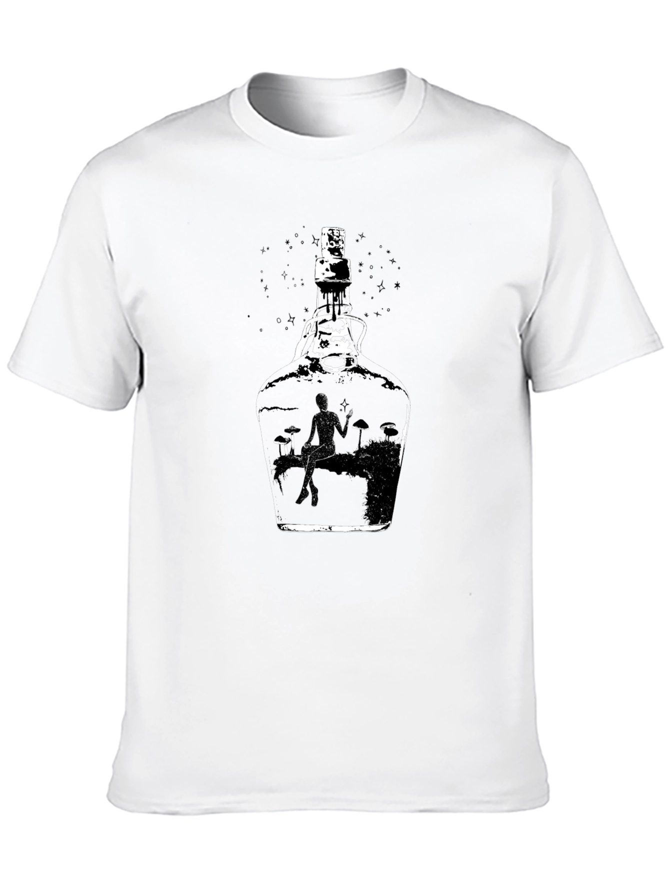 Bottle Scene Black T-Shirt