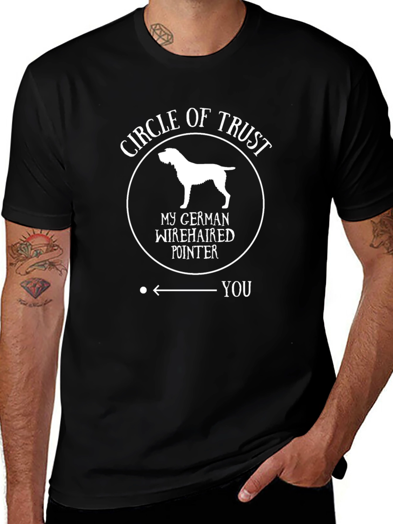 German Wirehaired Pointer Circle of Trust T-Shirt