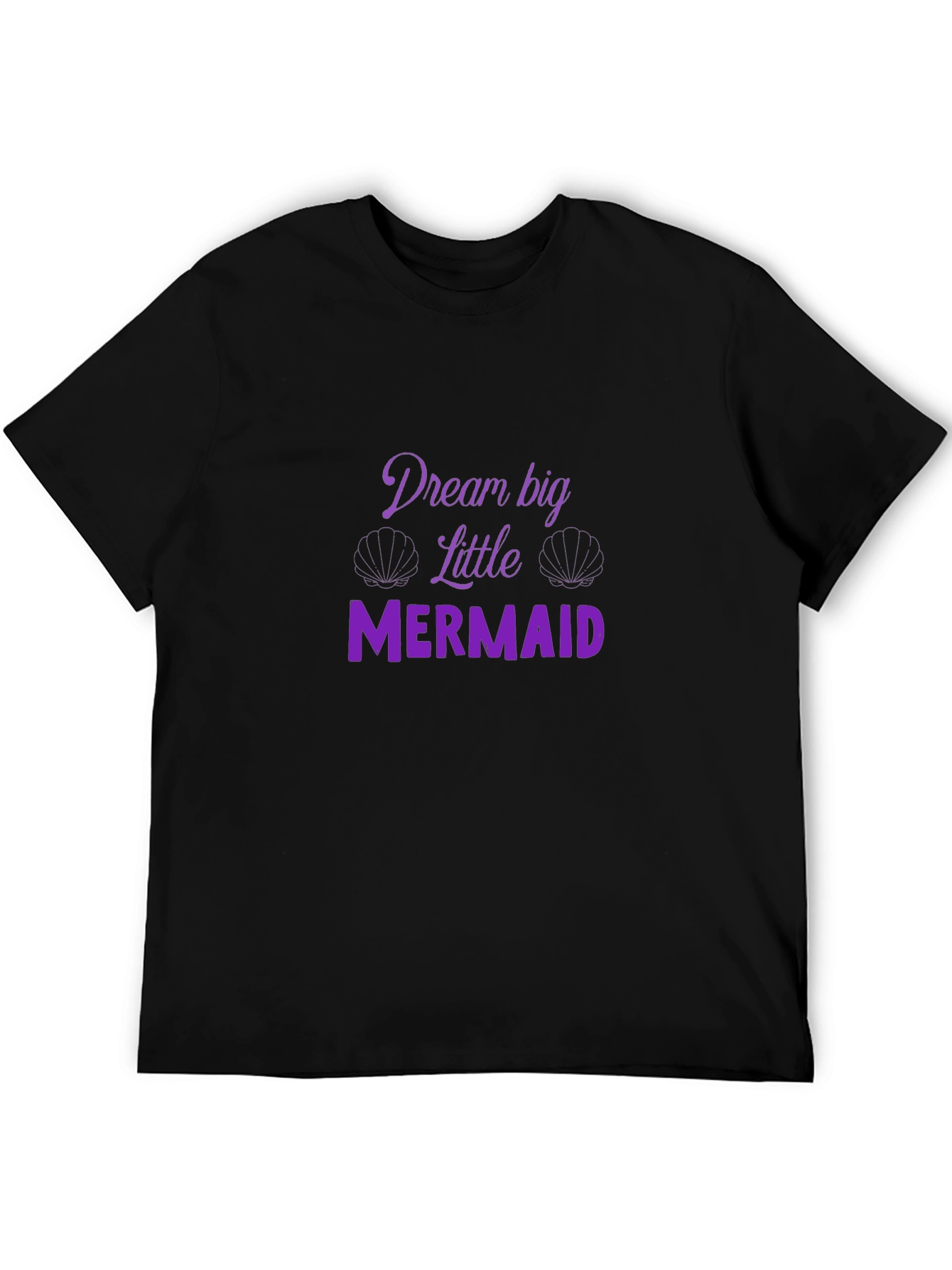 Dream Big Little Mermaid Black T-Shirt