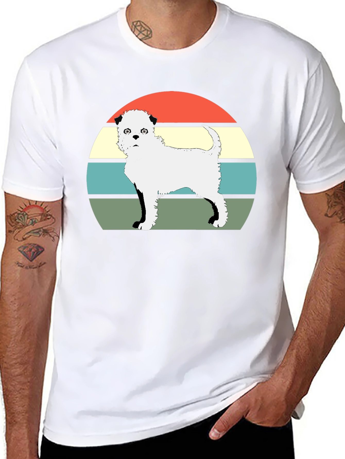 Retro Dog T-Shirt - Unique Graphic Tee