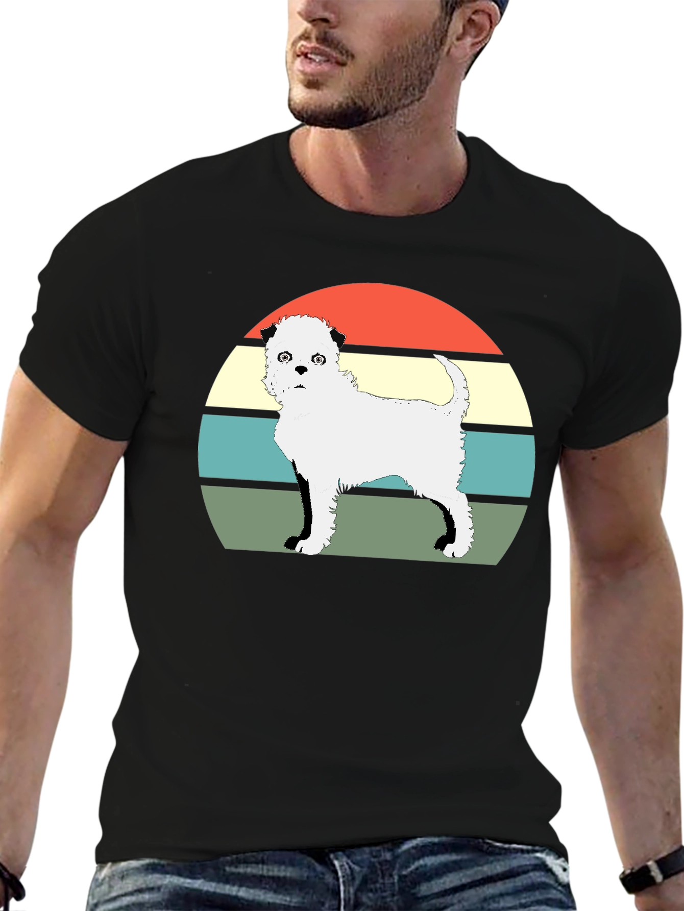 Retro Dog T-Shirt - Unique Graphic Tee