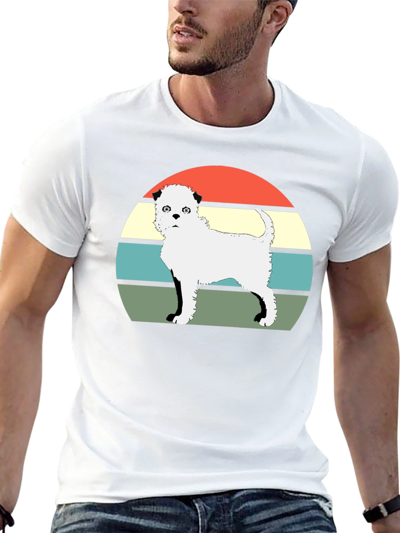Retro Dog T-Shirt - Unique Graphic Tee