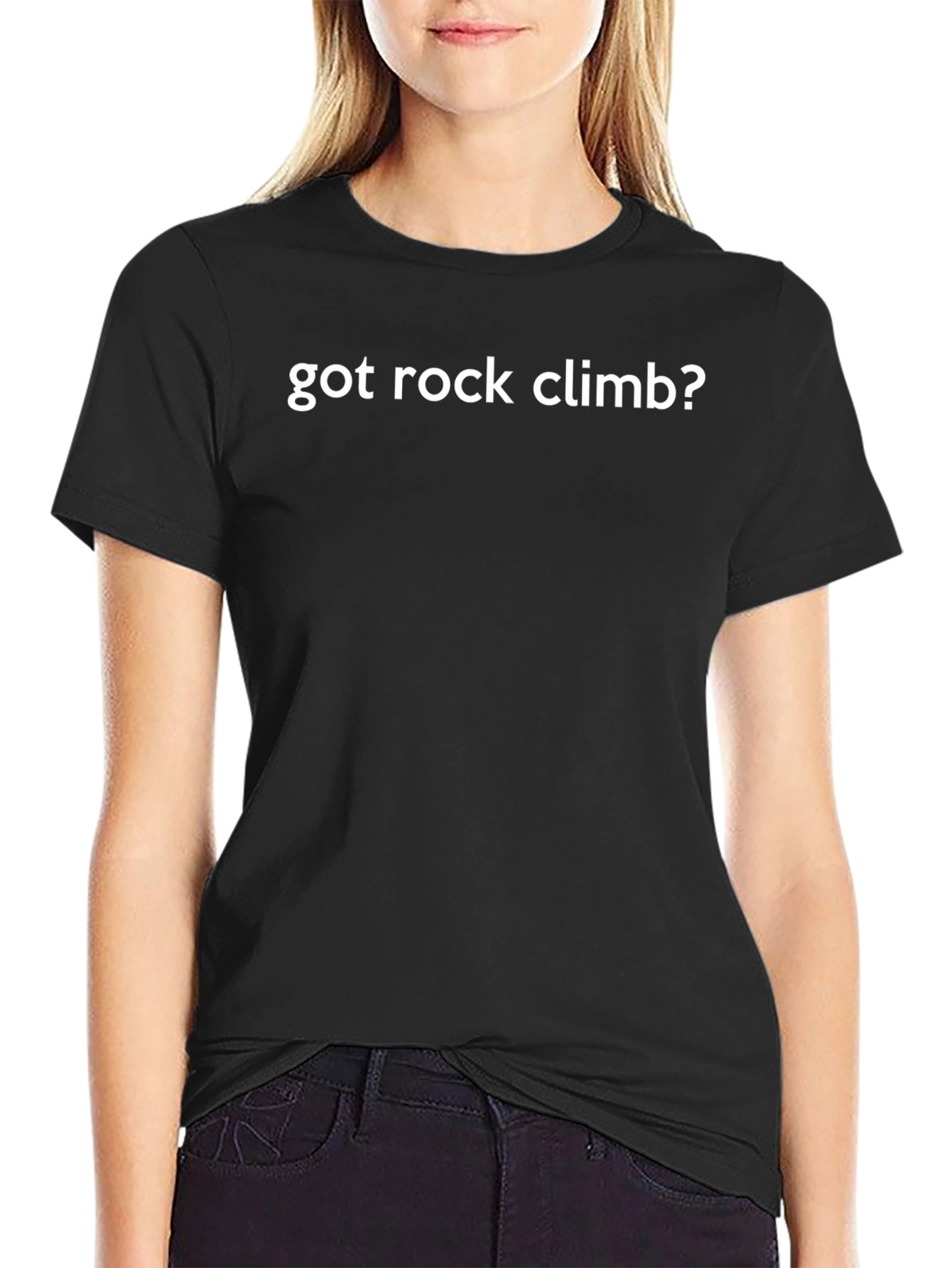 Got Rock Climb? Black Graphic Tee Shirt