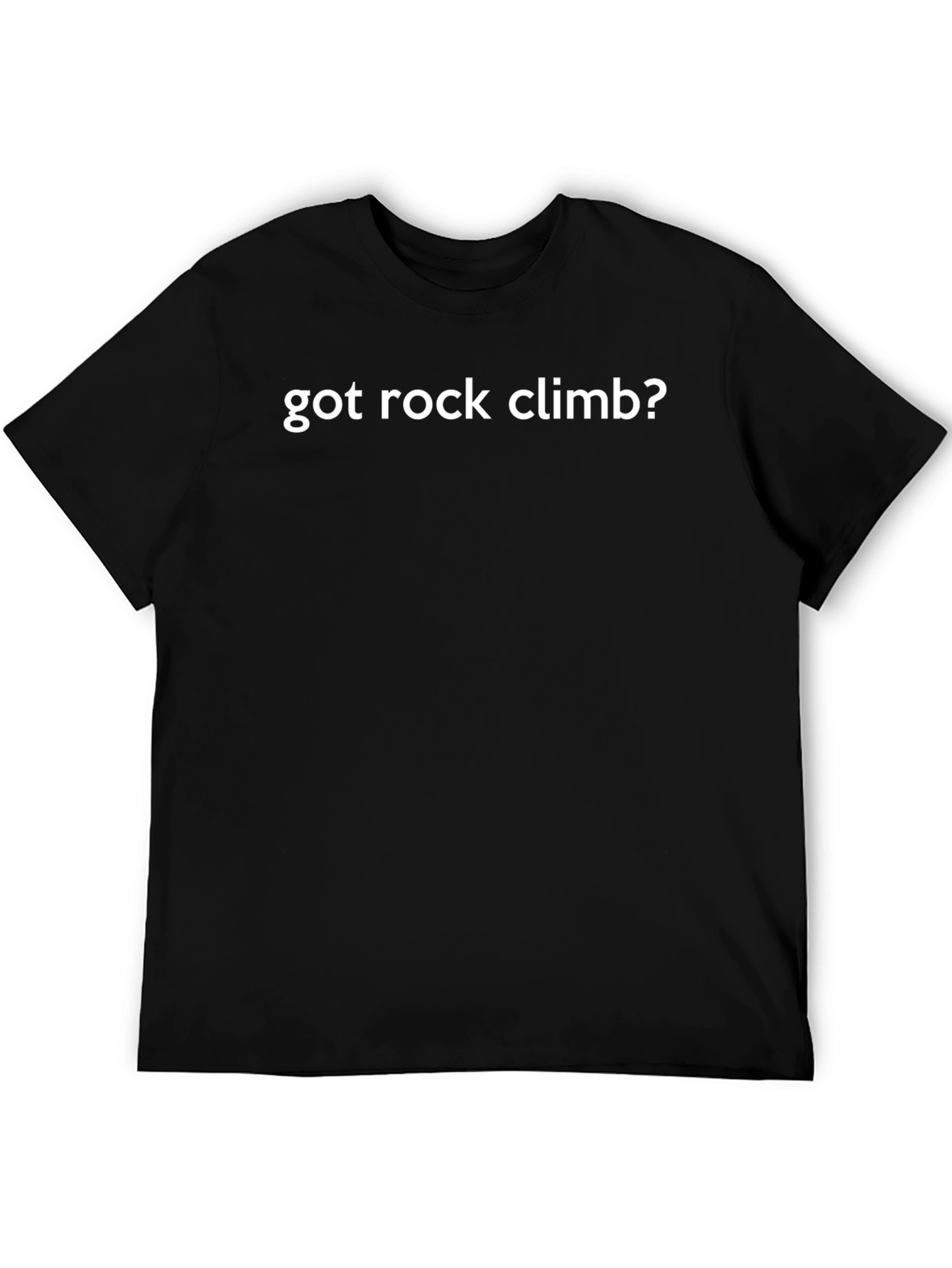 Got Rock Climb? Black Graphic Tee Shirt