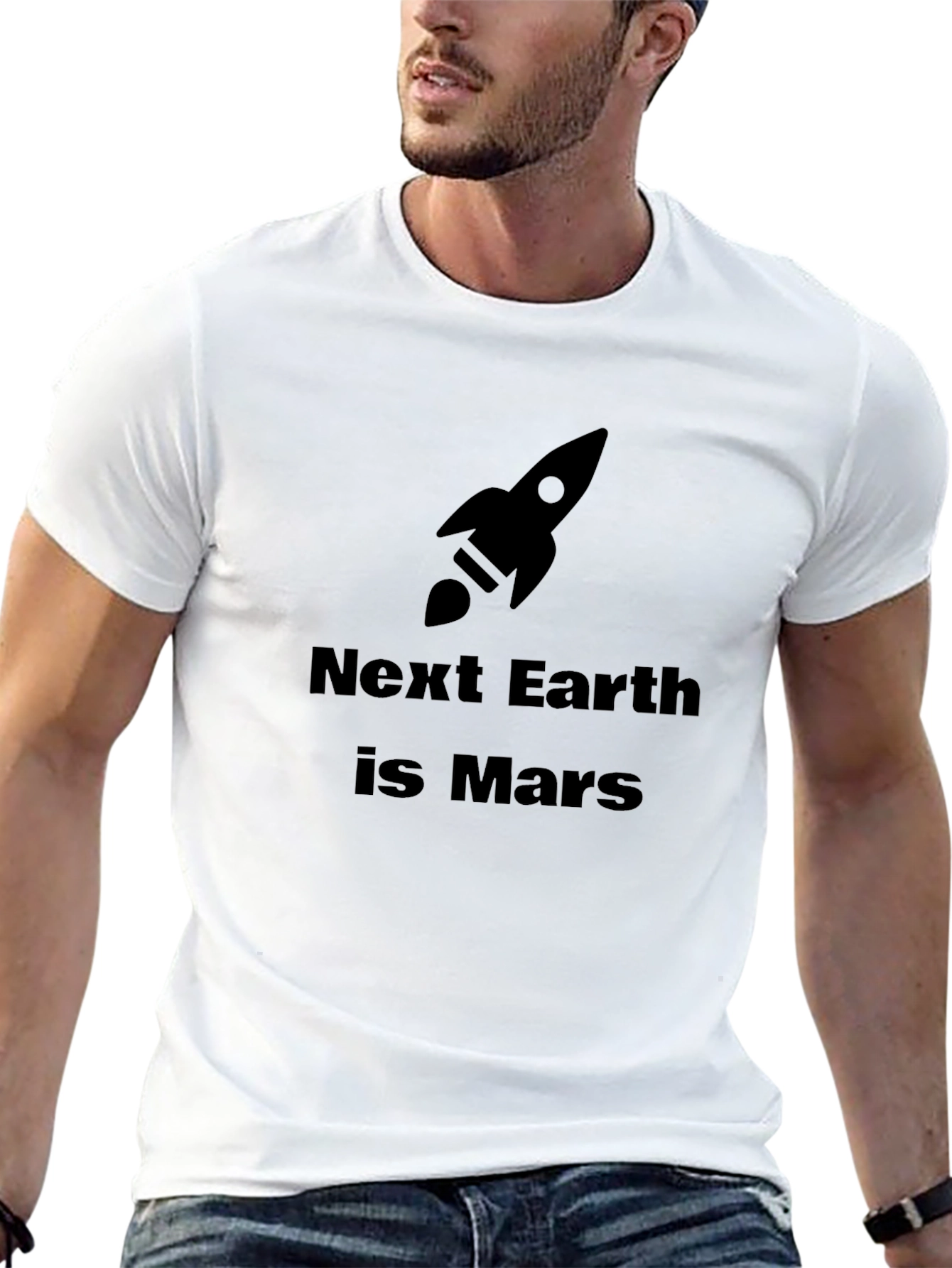 Next Earth is Mars Black T-Shirt