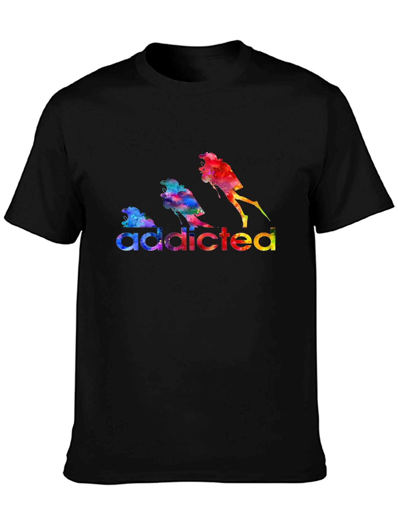 Addicted Diver Watercolor Tee