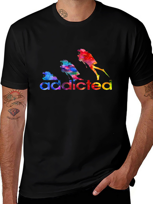 Addicted Diver Watercolor Tee