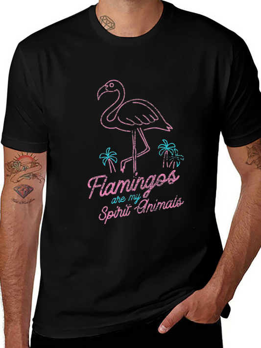 Flamingo Spirit Animal Graphic Tee