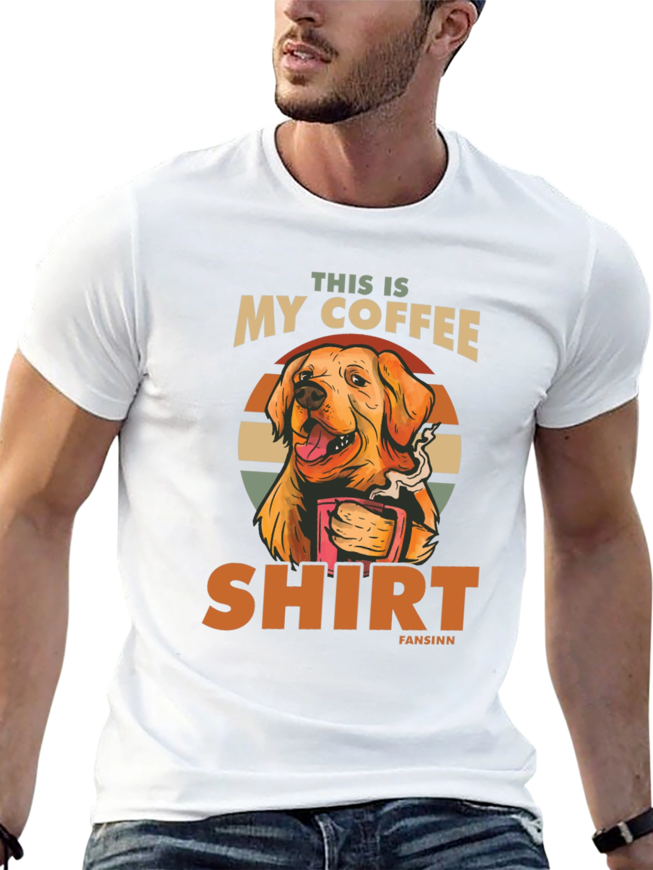 Funny Dog Coffee T-Shirt