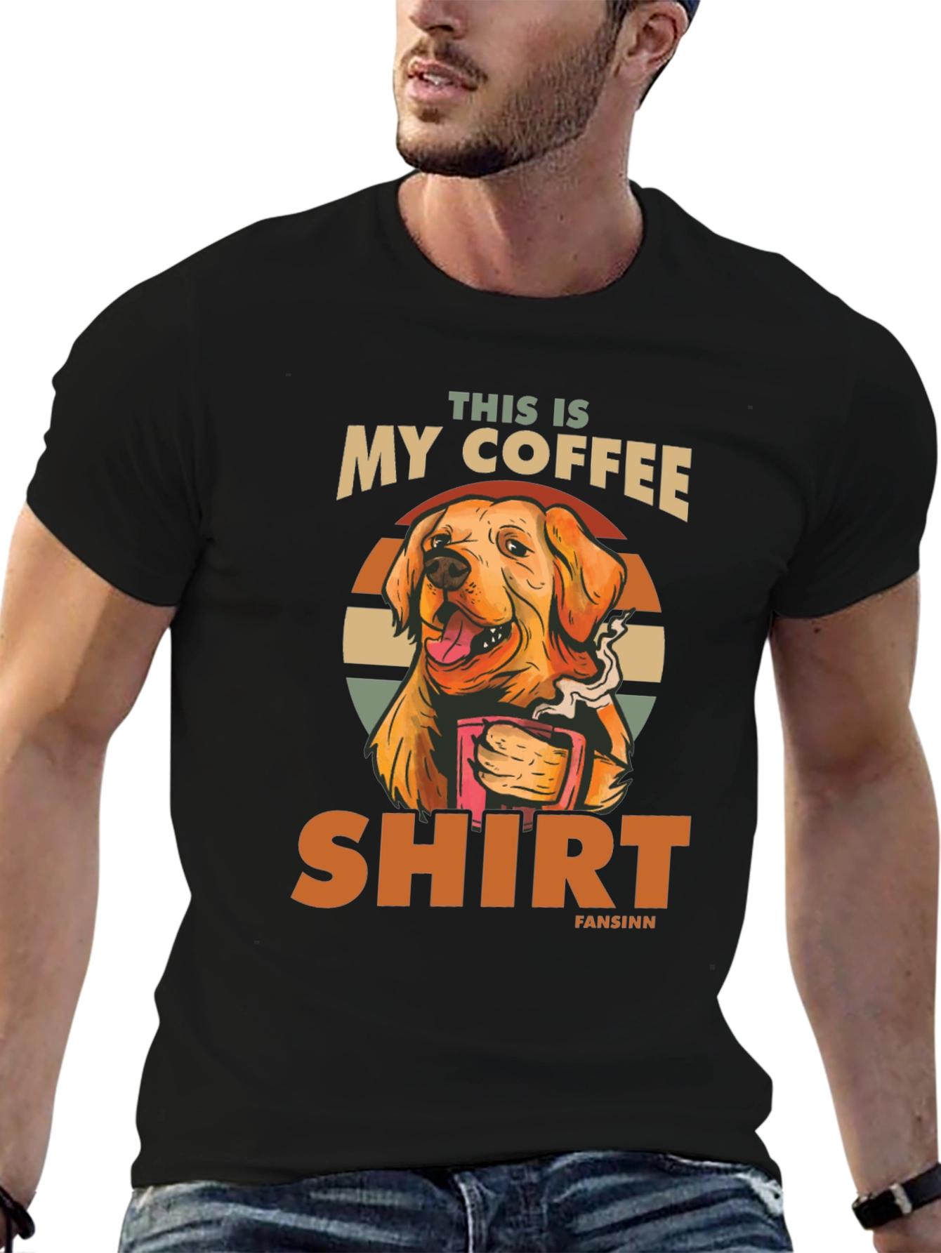 Funny Dog Coffee T-Shirt
