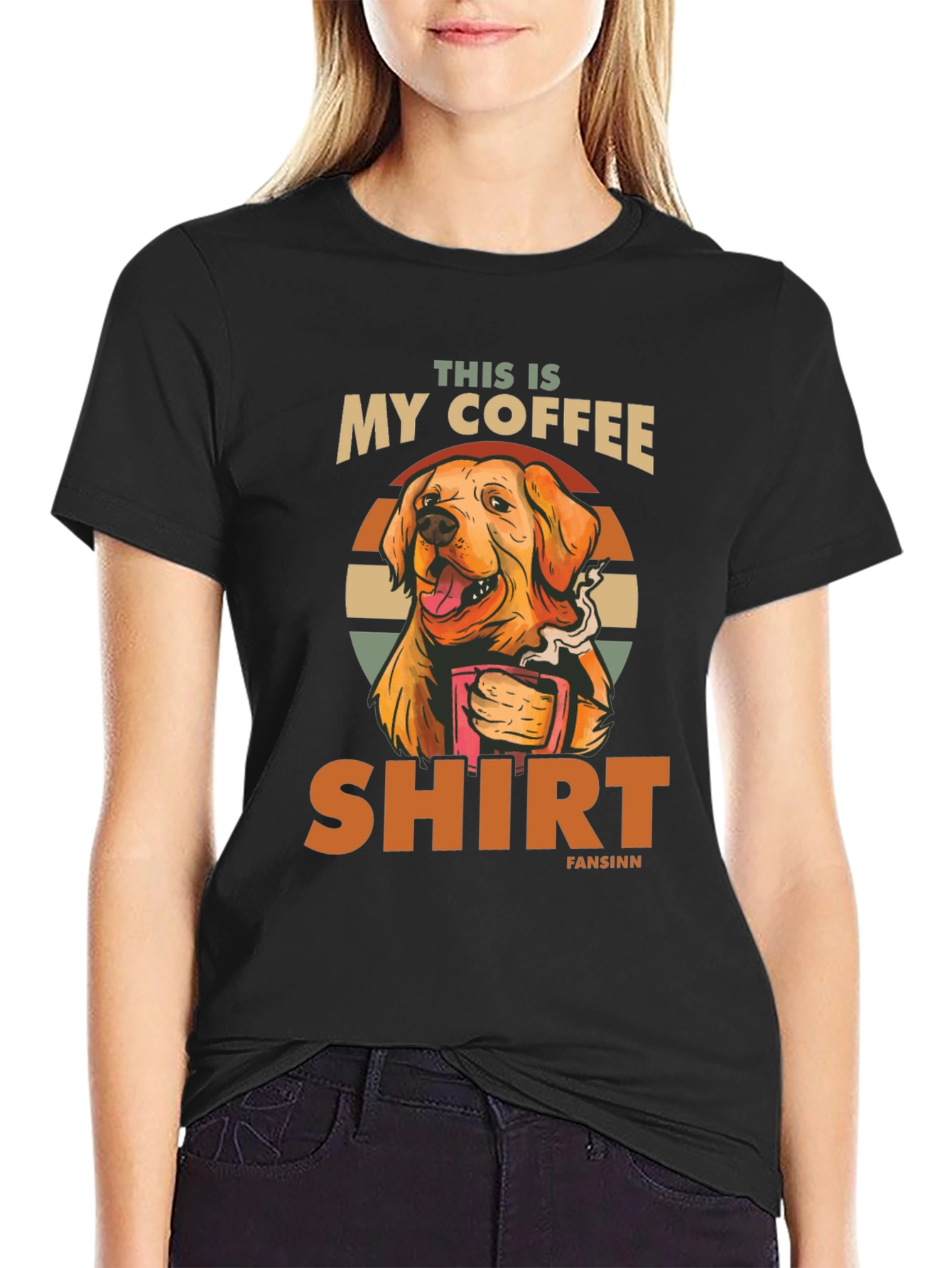 Funny Dog Coffee T-Shirt