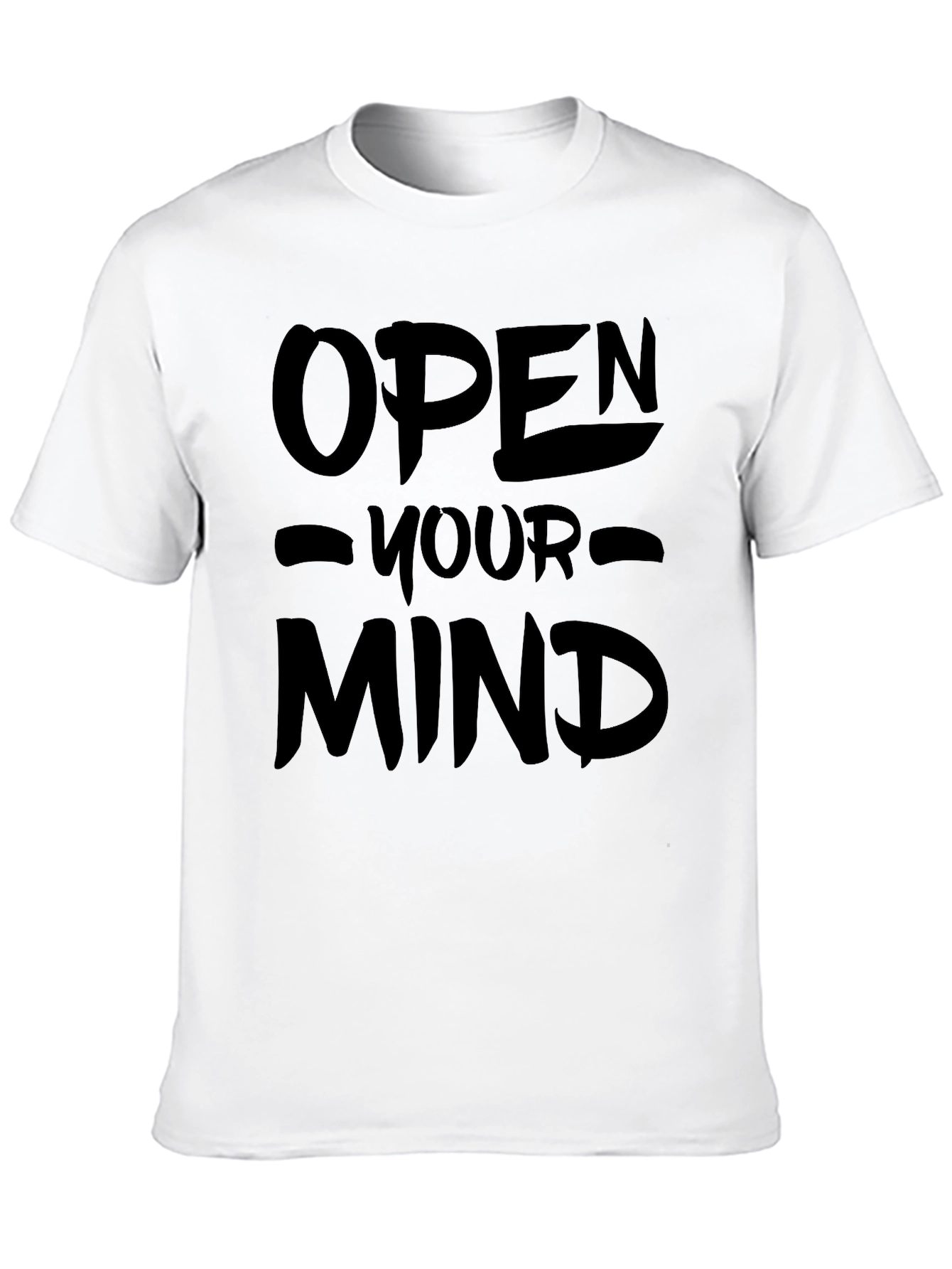 Open Your Mind Graphic T-Shirt - Black