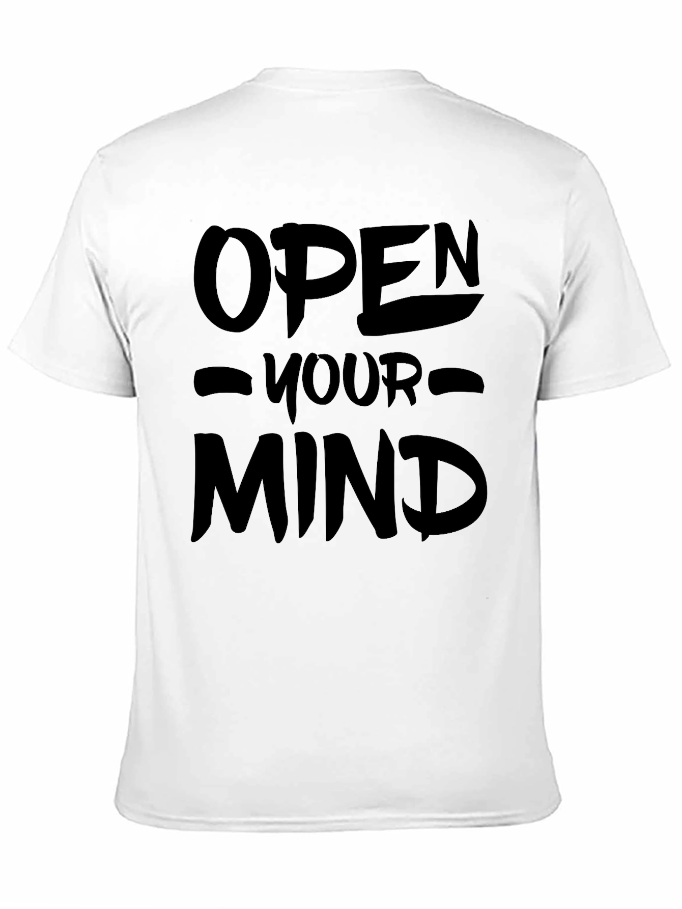 Open Your Mind Graphic T-Shirt - Black