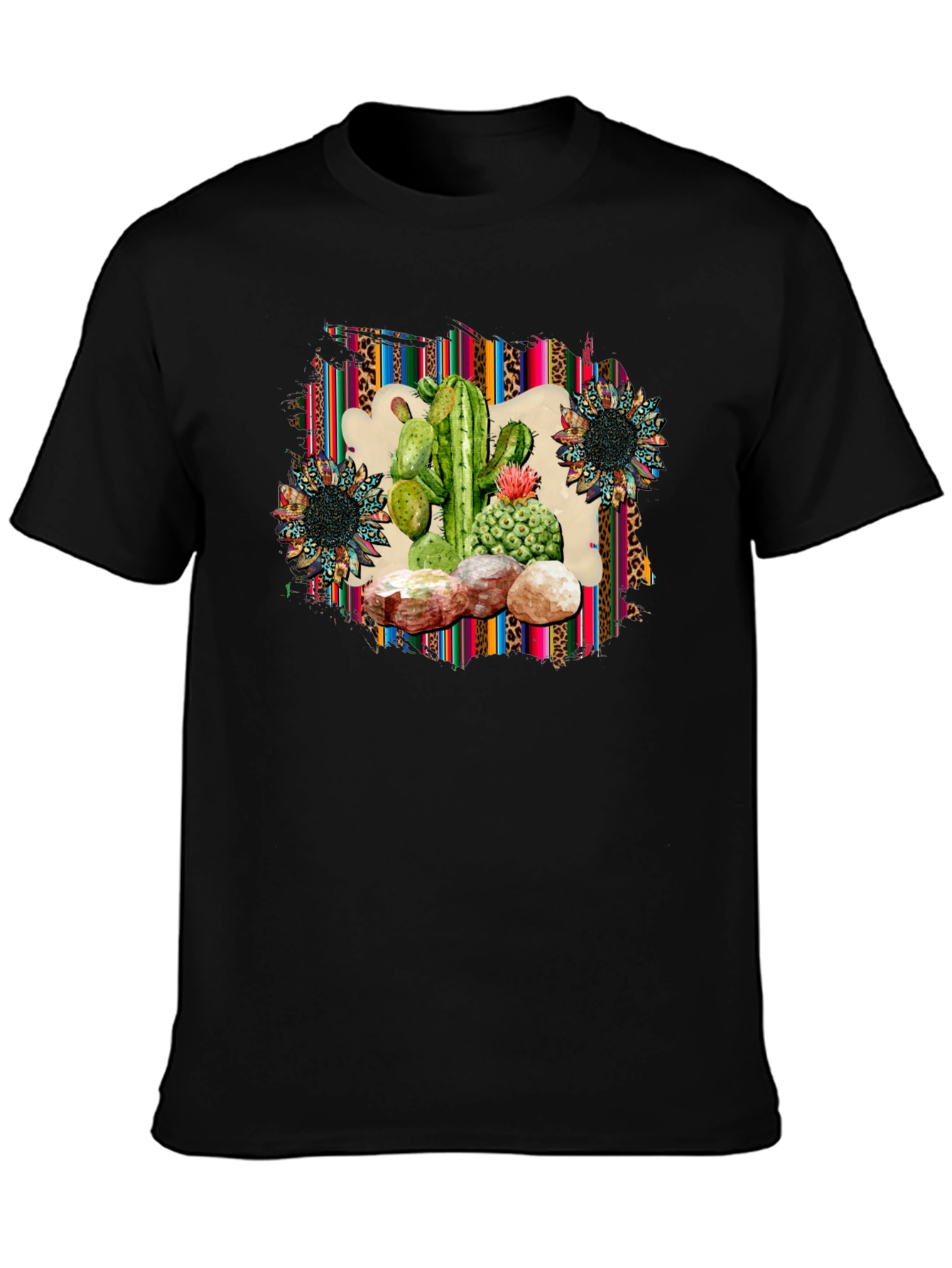 Cactus & Sunflower Graphic Print Tee