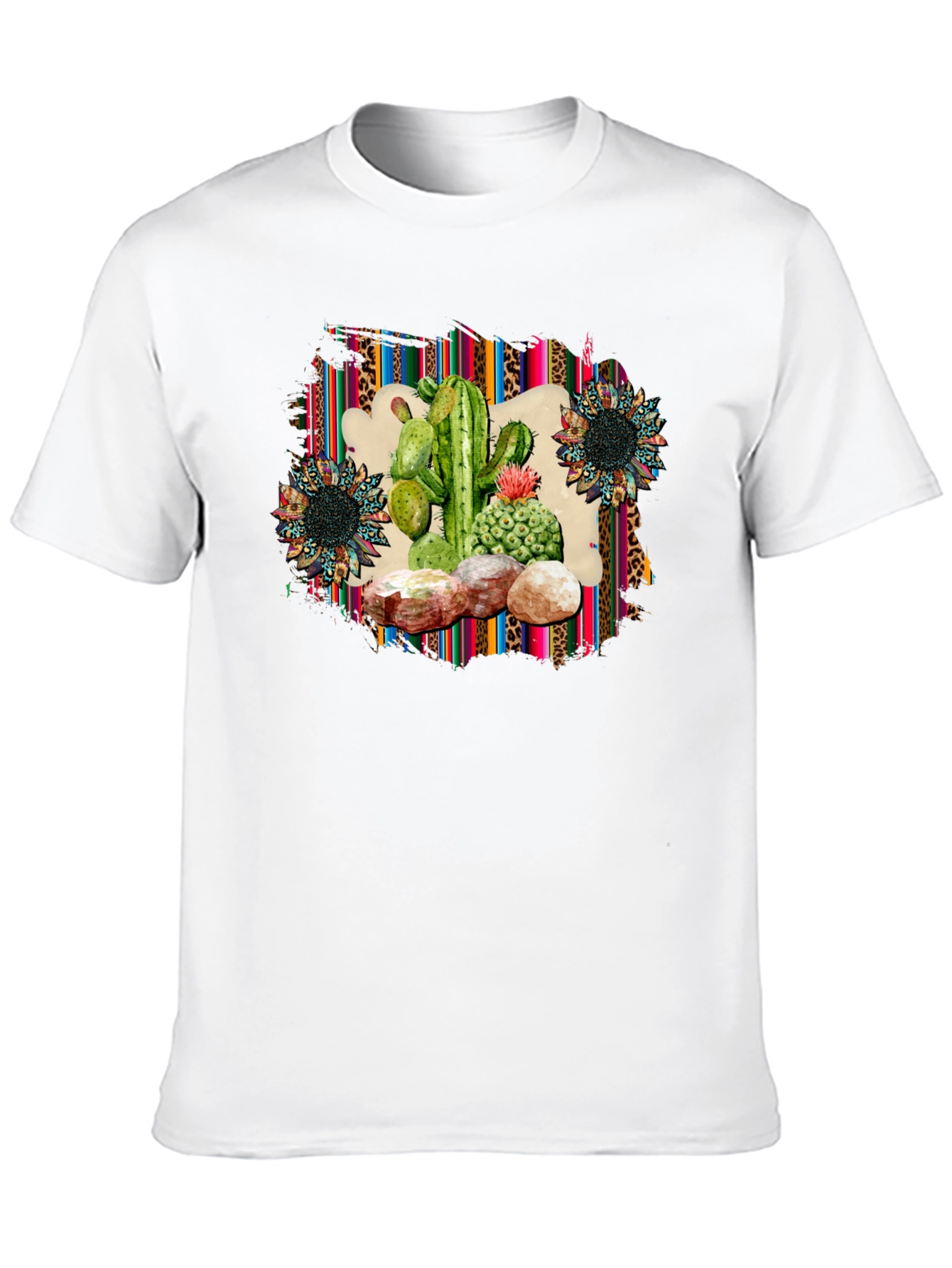 Cactus & Sunflower Graphic Print Tee