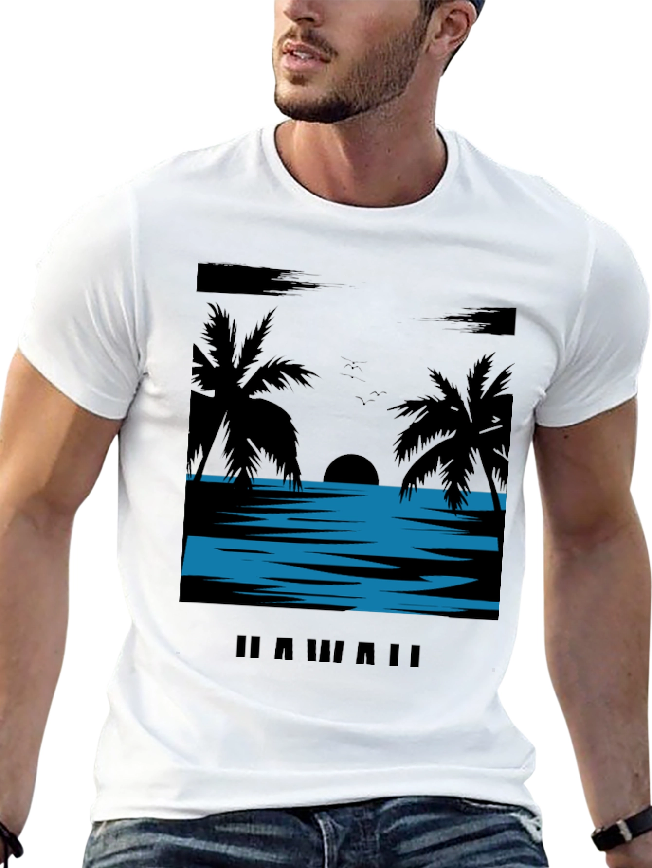 Hawaii Sunset T-Shirt - Island Vibes Graphic Tee