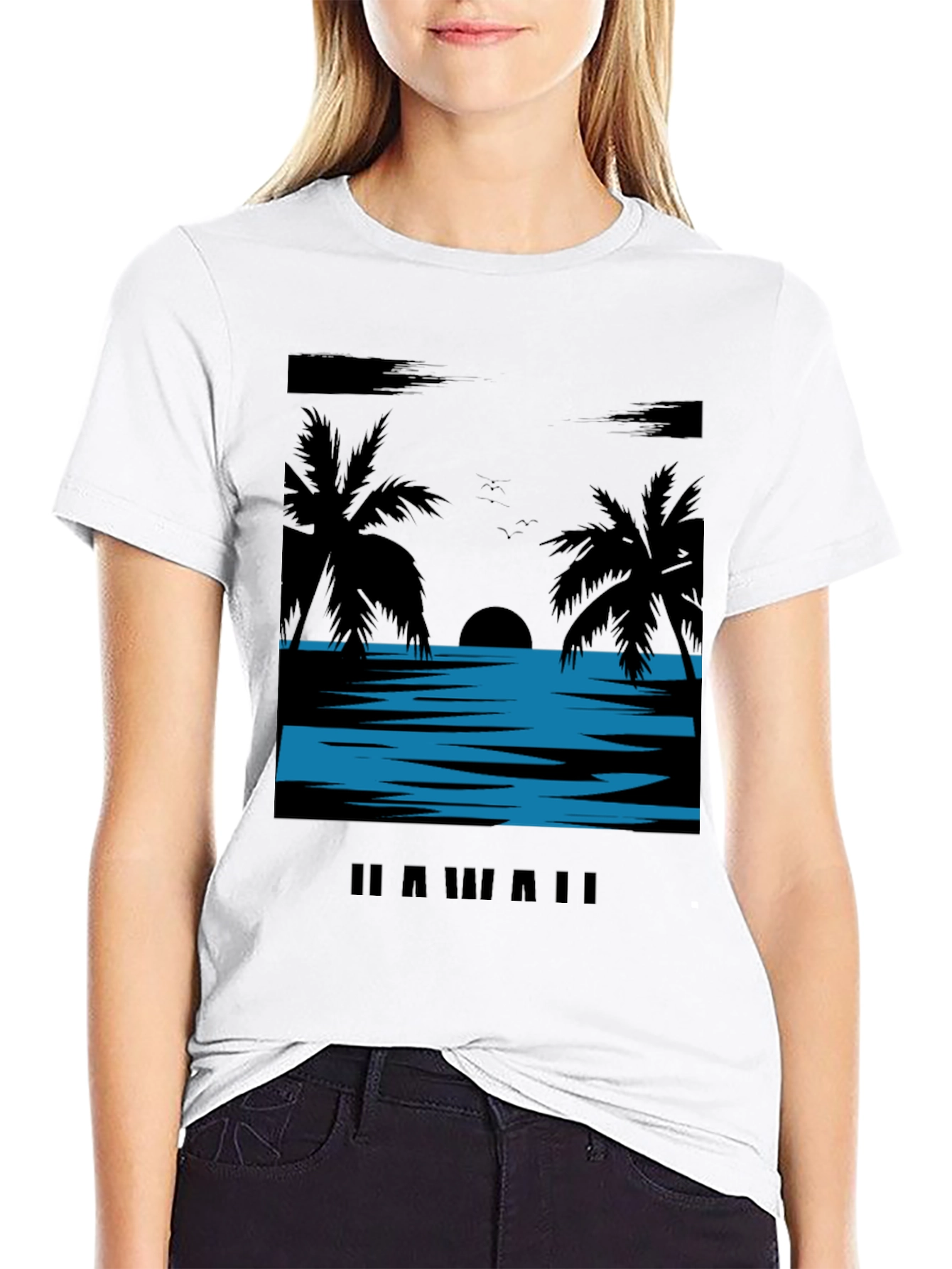 Hawaii Sunset T-Shirt - Island Vibes Graphic Tee
