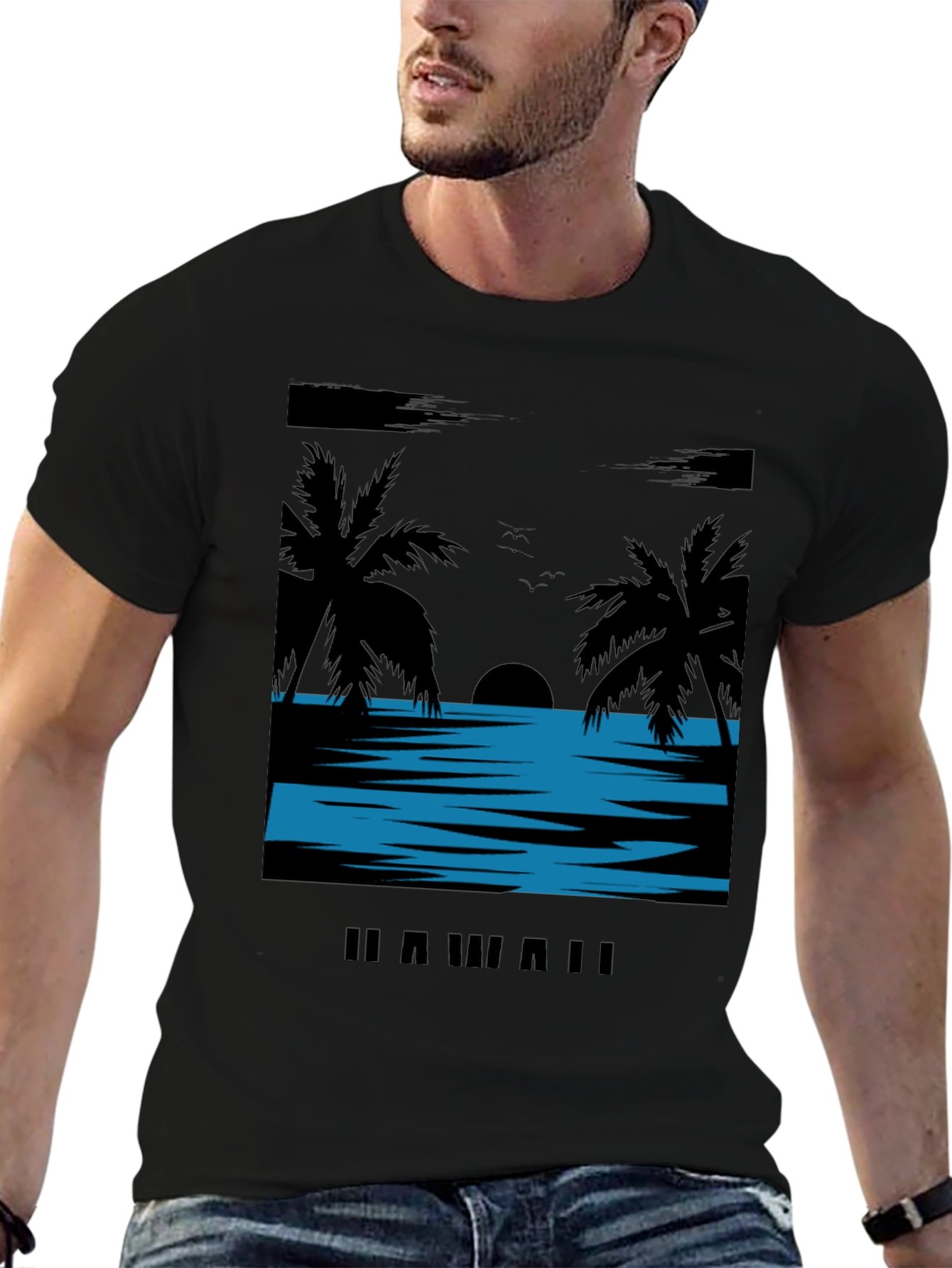 Hawaii Sunset T-Shirt - Island Vibes Graphic Tee