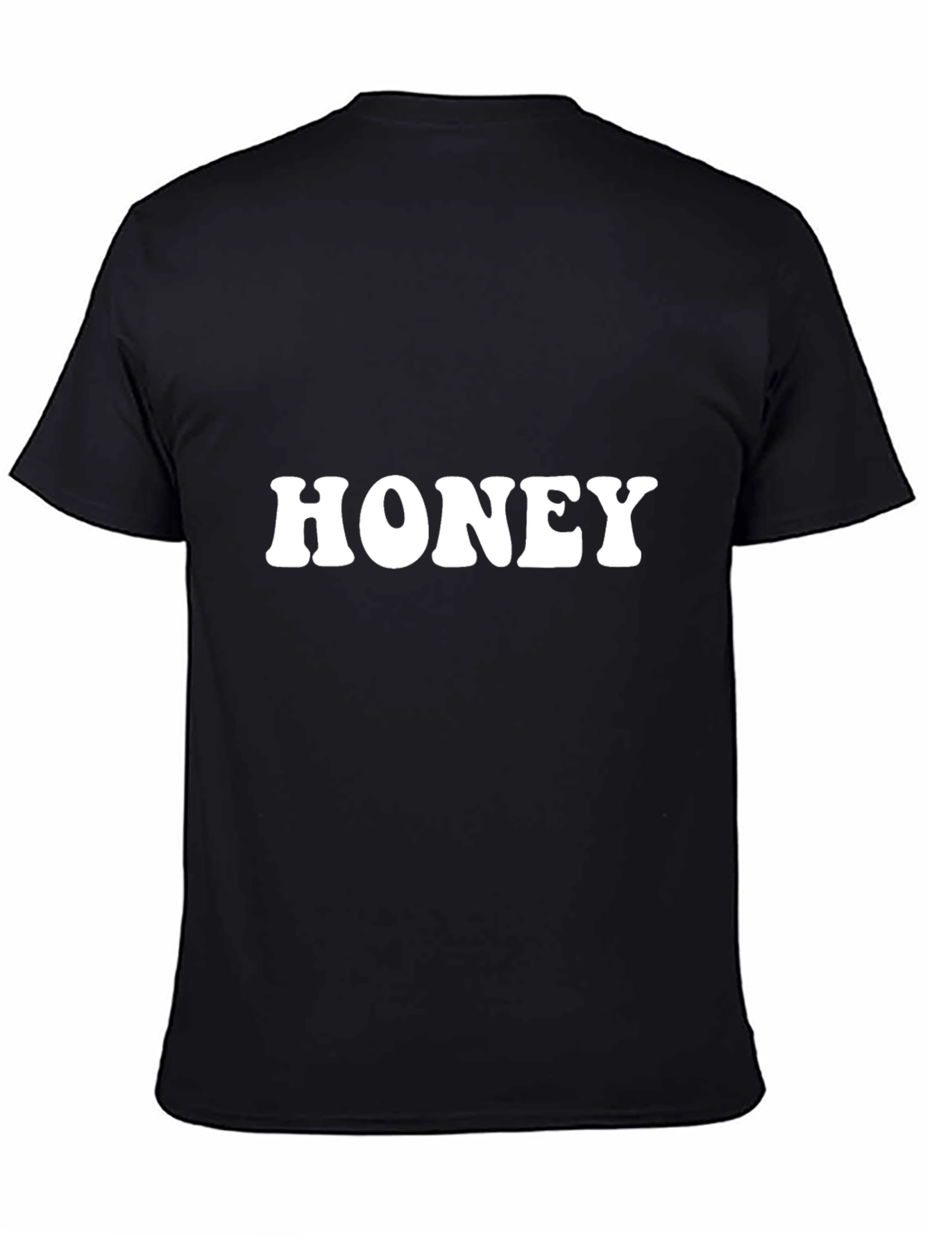 Honey Graphic Tee - Retro Style Black T-Shirt