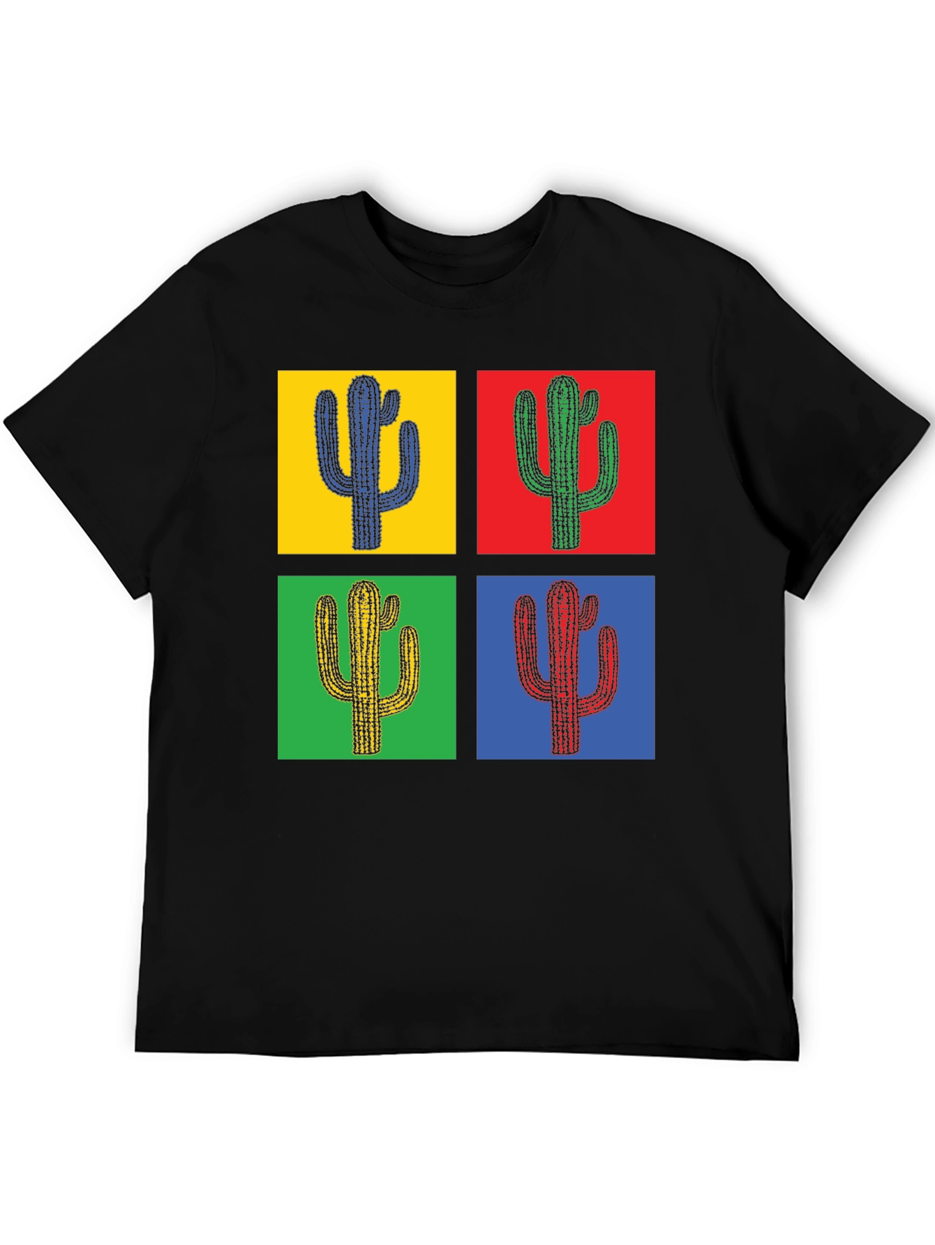 Pop Art Cactus Tee - Stylish Graphic T-Shirt